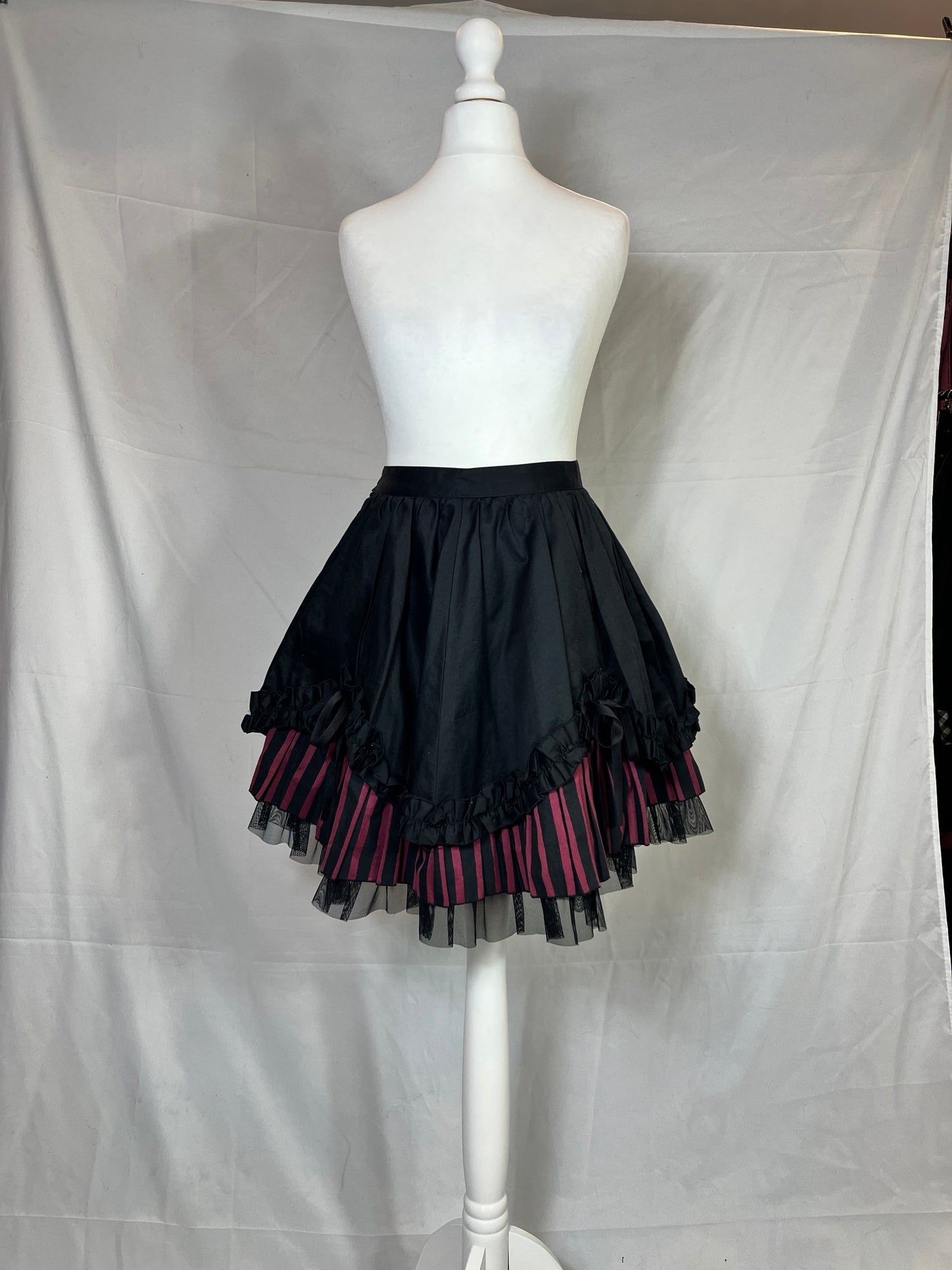 Peace Now Multi-Layers Stripe Skirt