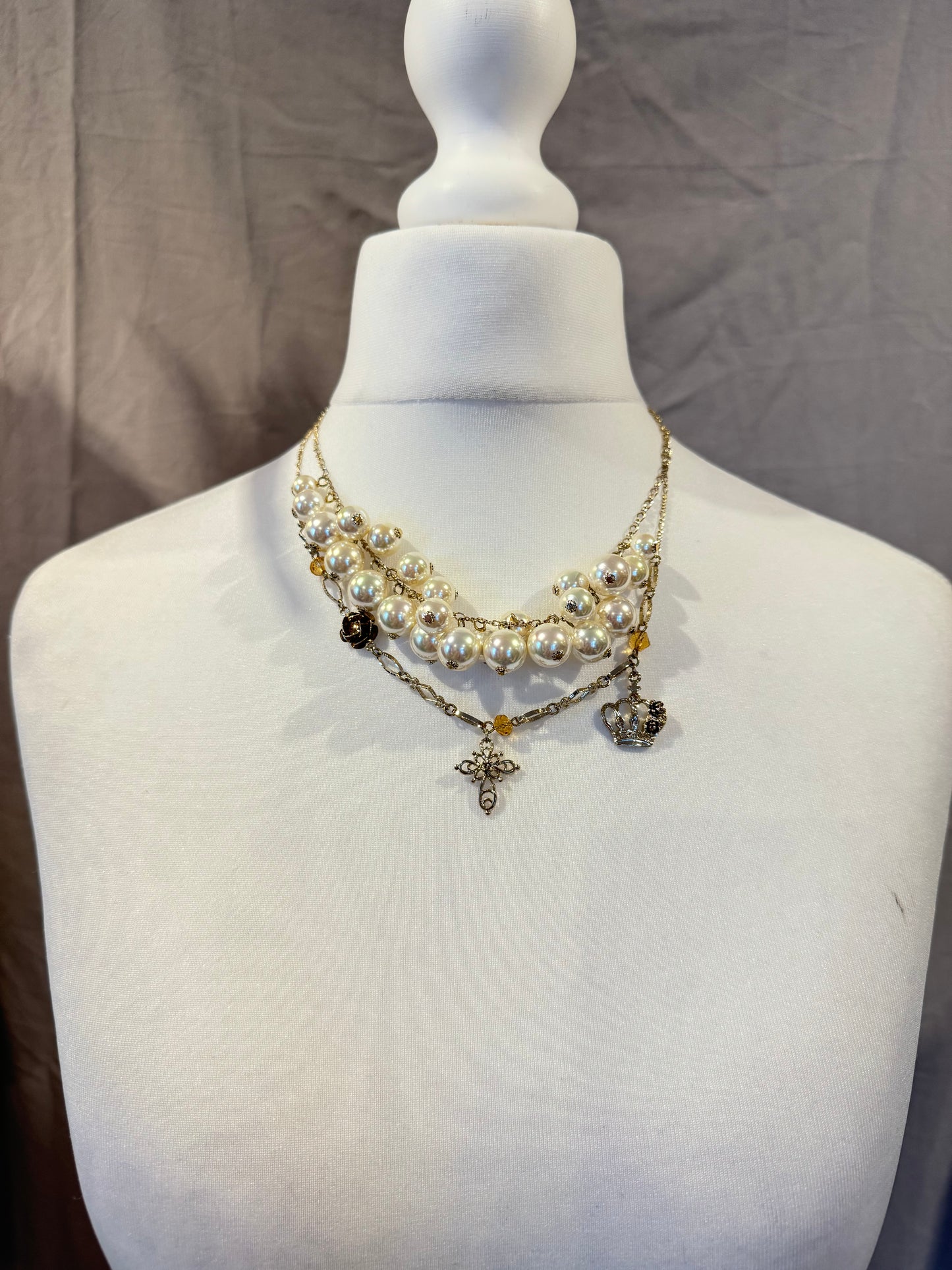 Axes Femme Multi-Layers Beads Necklace