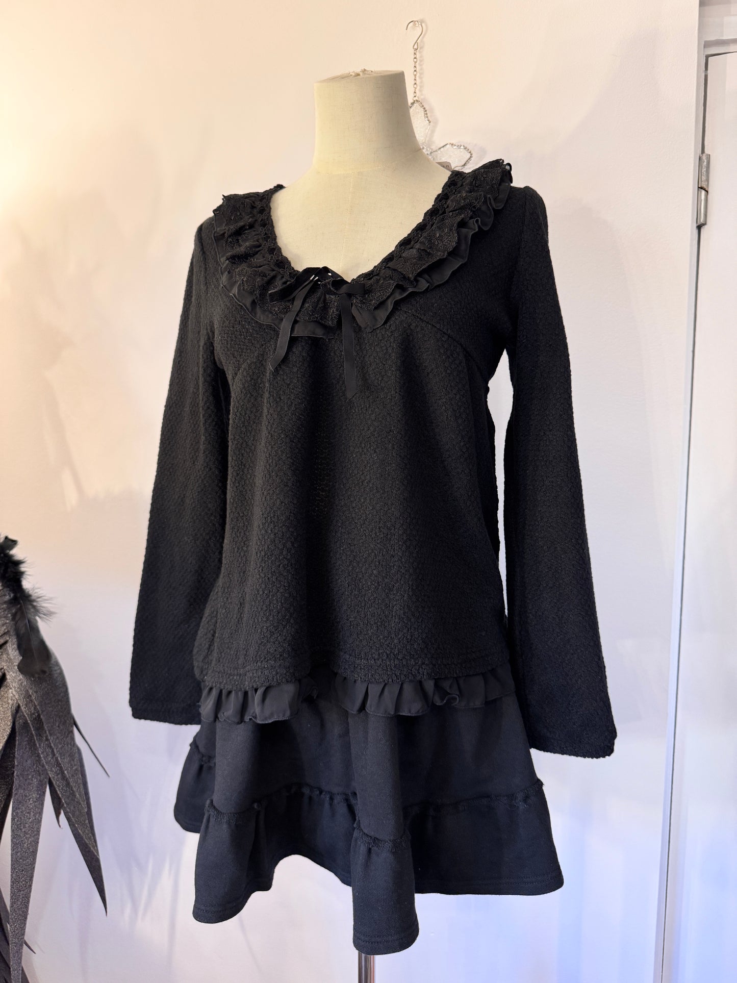 Axes Femme Knit Ruffle Top
