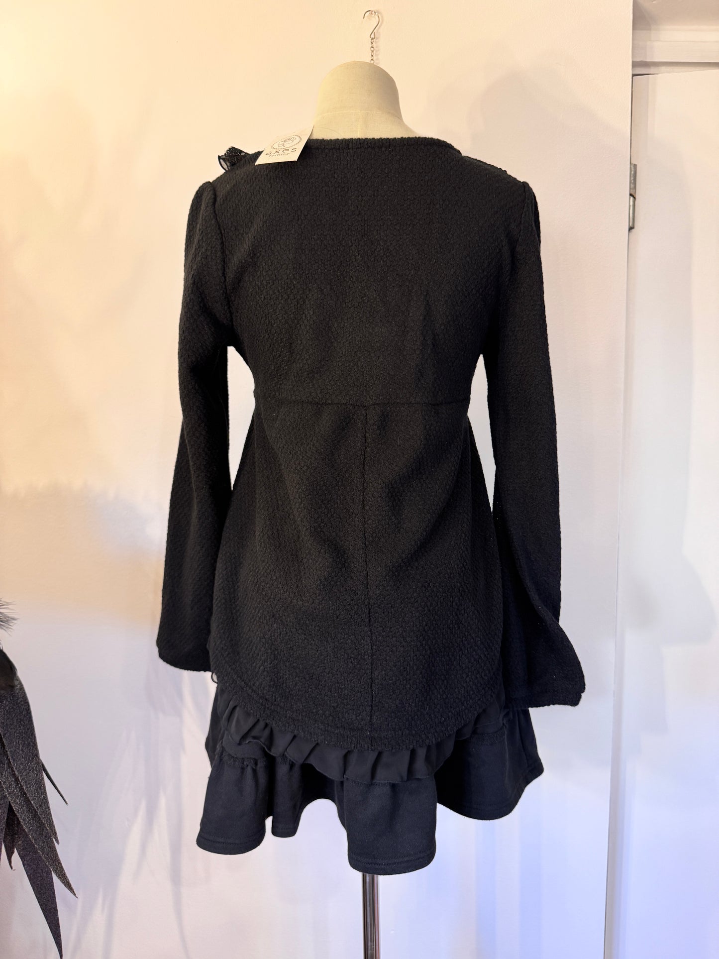 Axes Femme Knit Ruffle Top