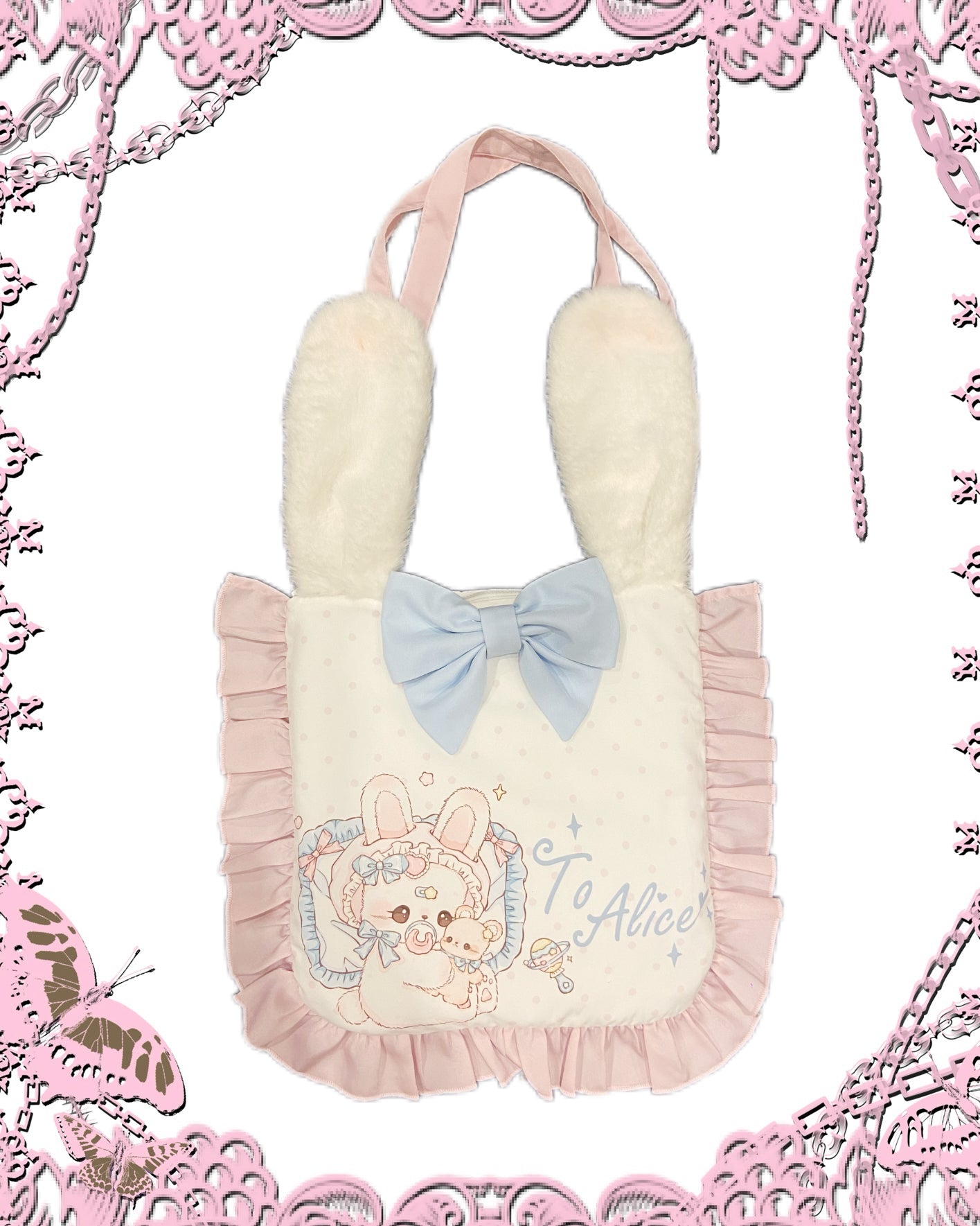 To Alice Bunny Tote Bag