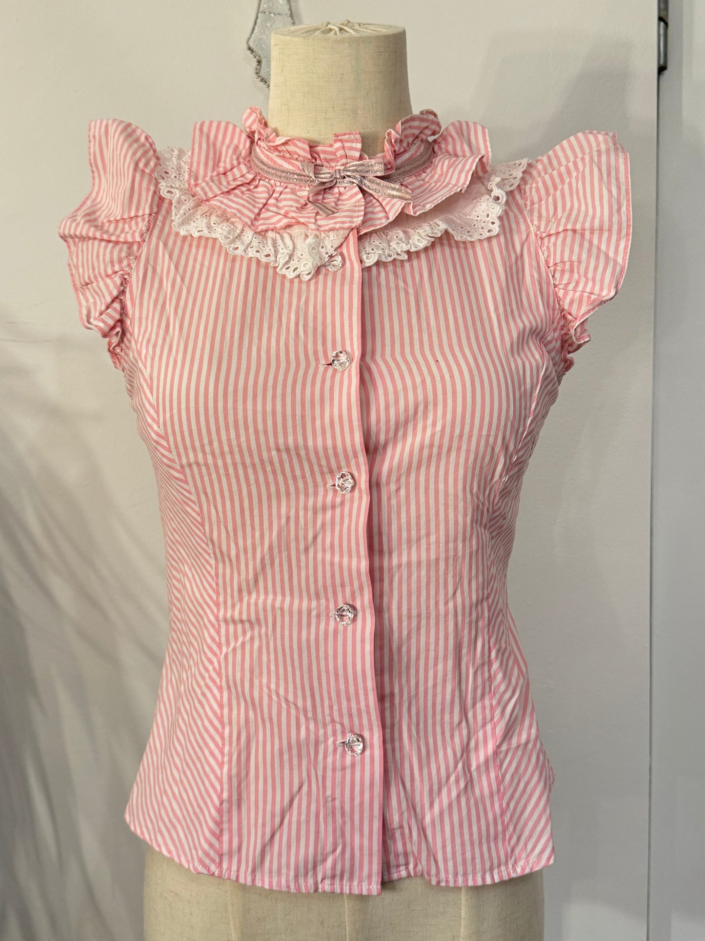 Shirley Temple Stripe Button-Up