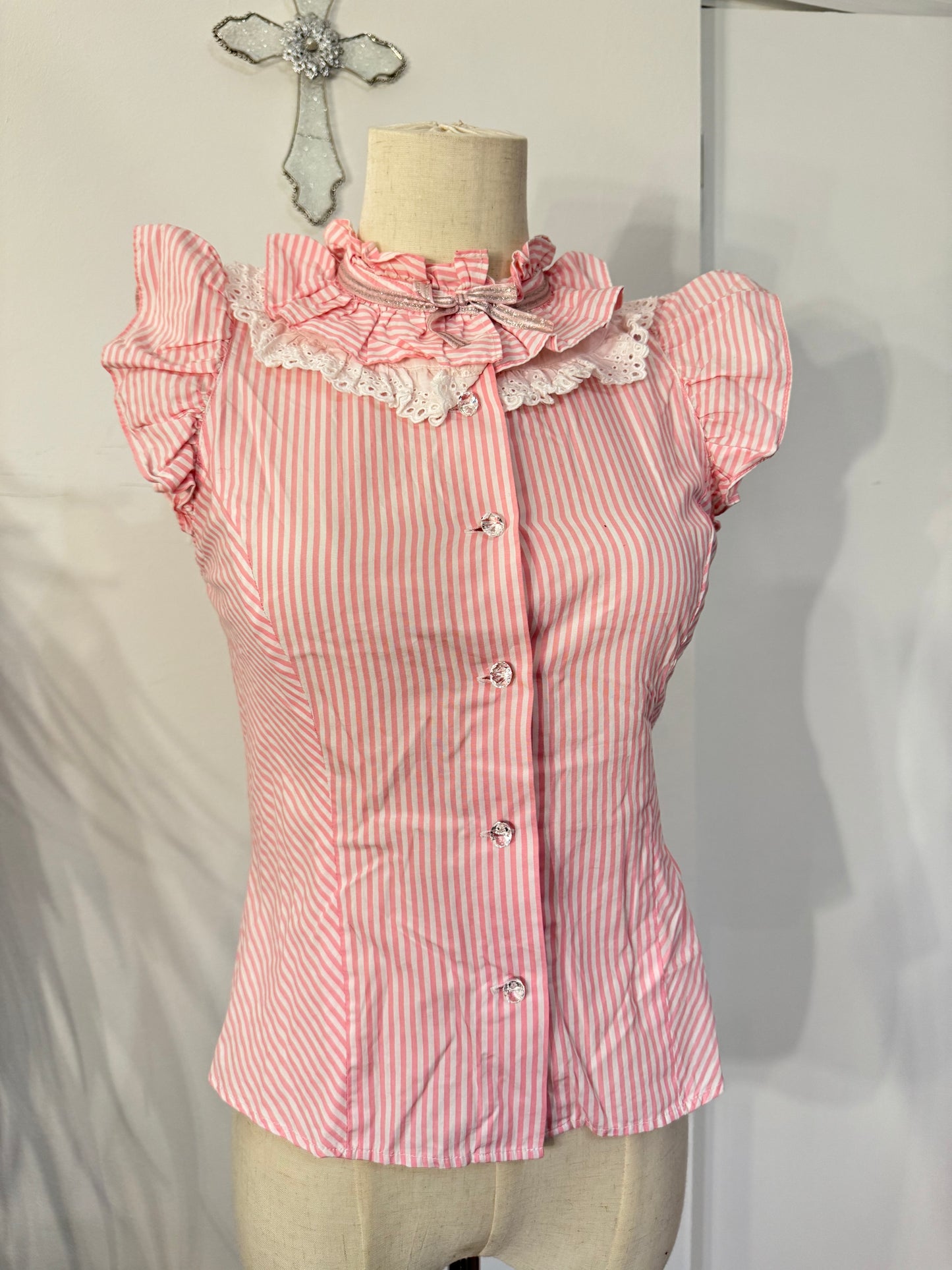 Shirley Temple Stripe Button-Up