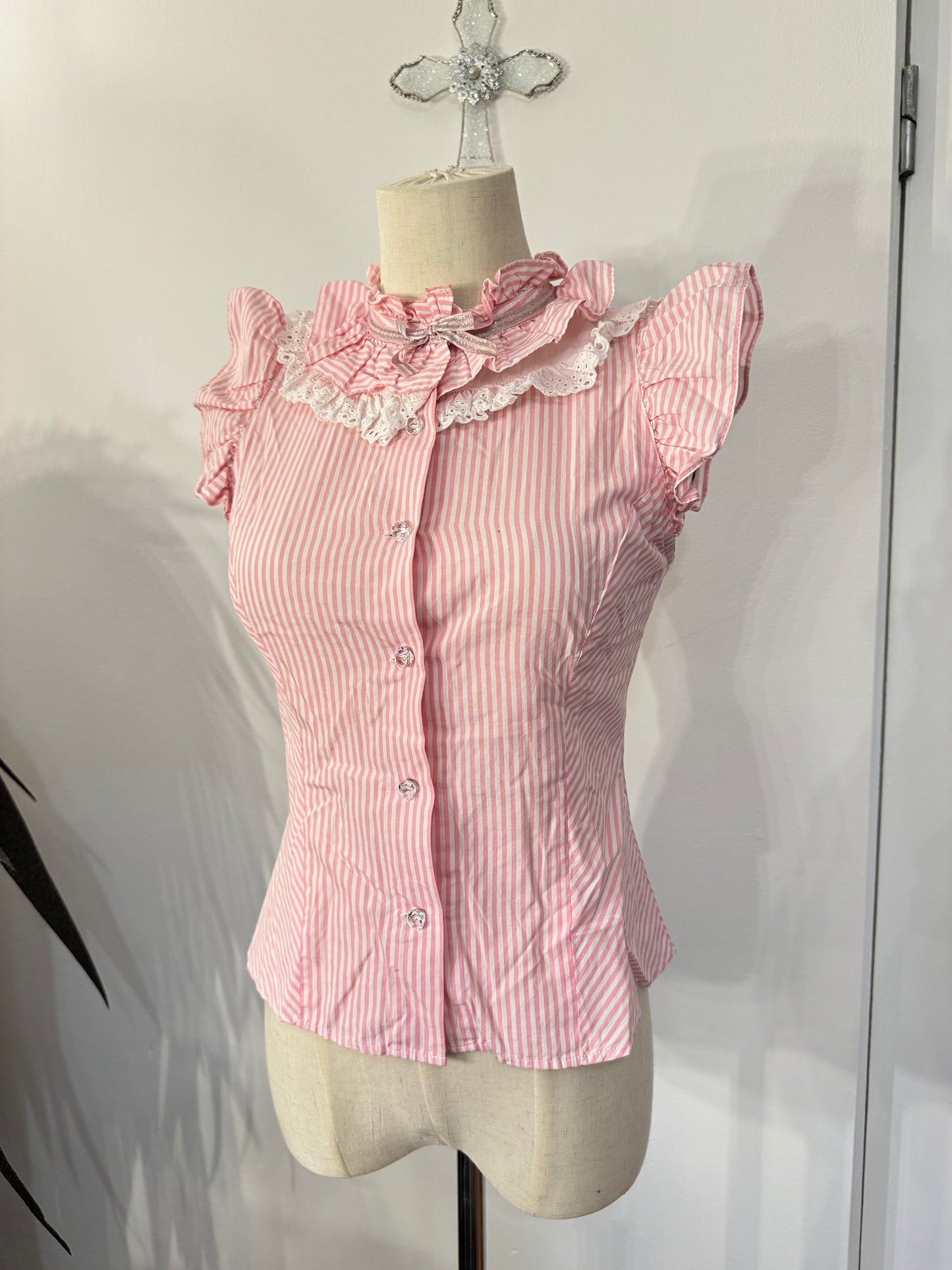 Shirley Temple Stripe Button-Up