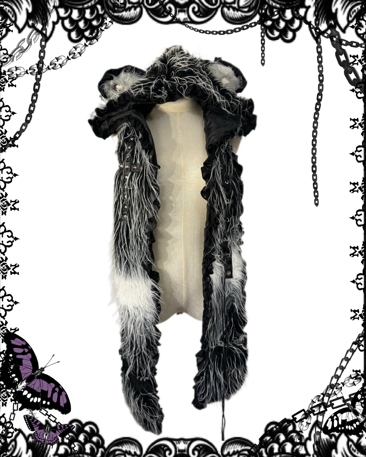 Cat Ear Fur Hooded Scarf