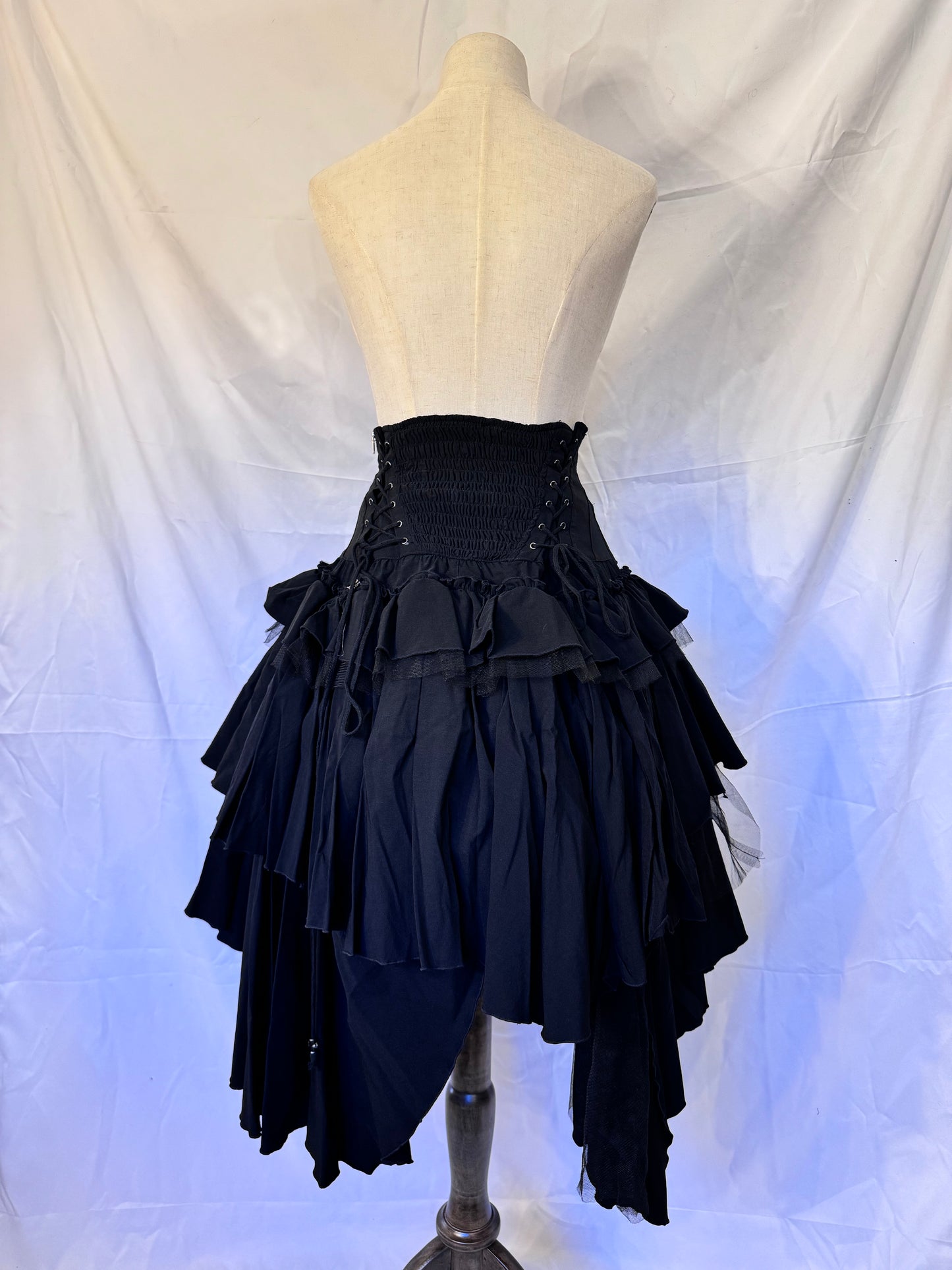 OZZ ON Buckle Multi-Layers Irregular Skirt