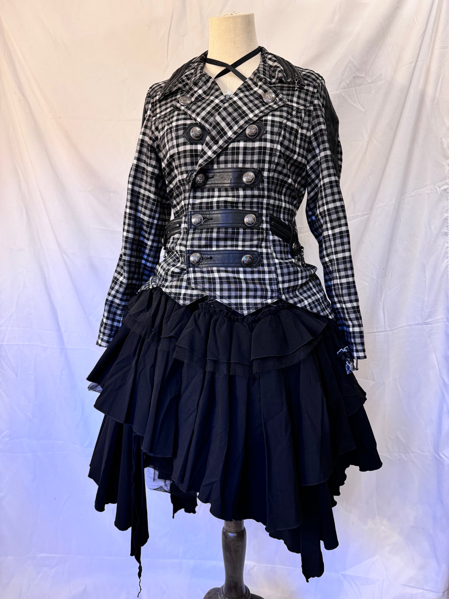 Algonquins Double-breasted Plaid Jacket