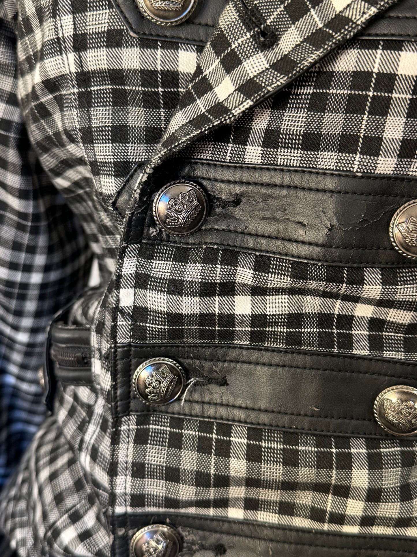 Algonquins Double-breasted Plaid Jacket