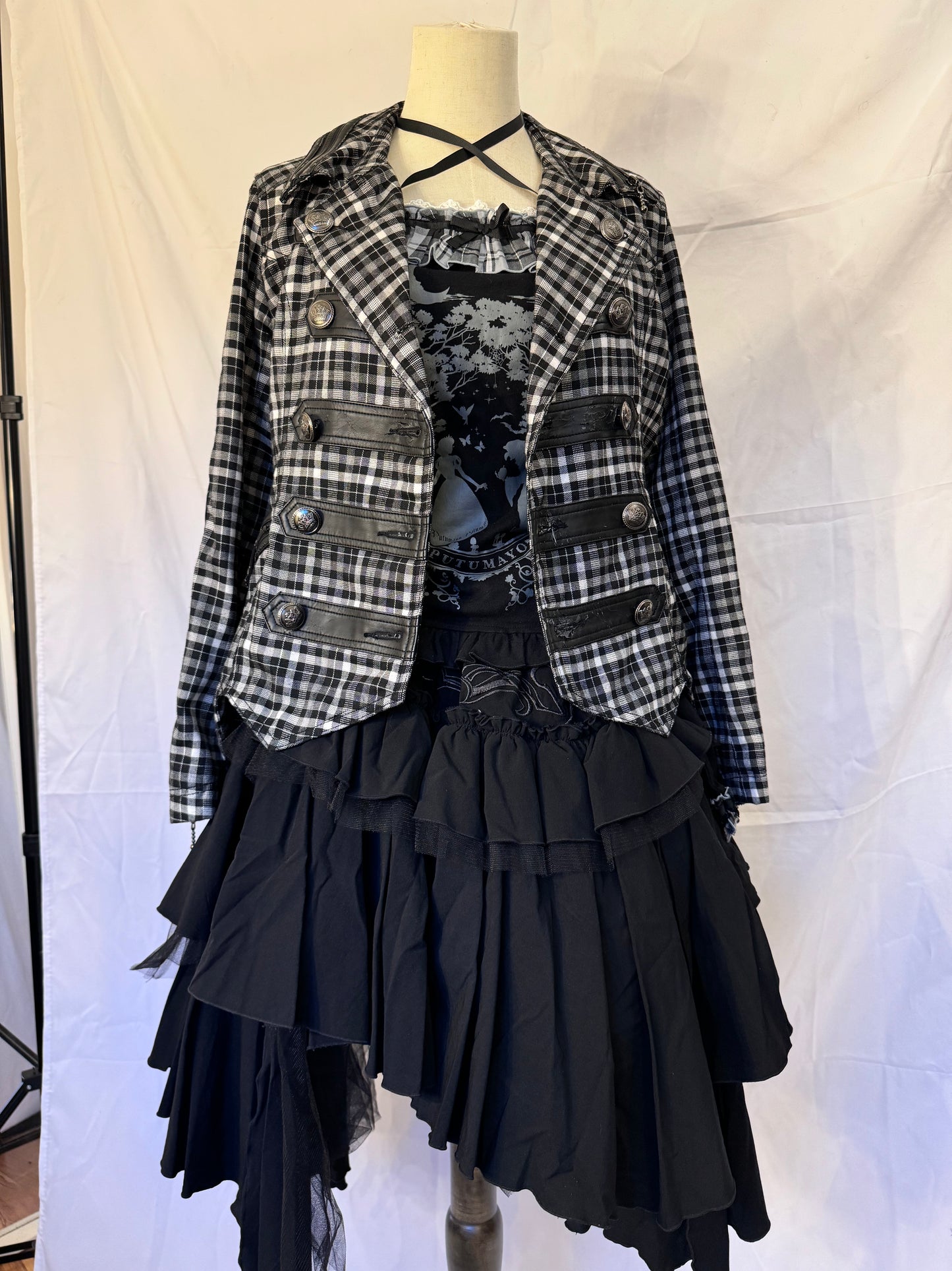 Algonquins Double-breasted Plaid Jacket