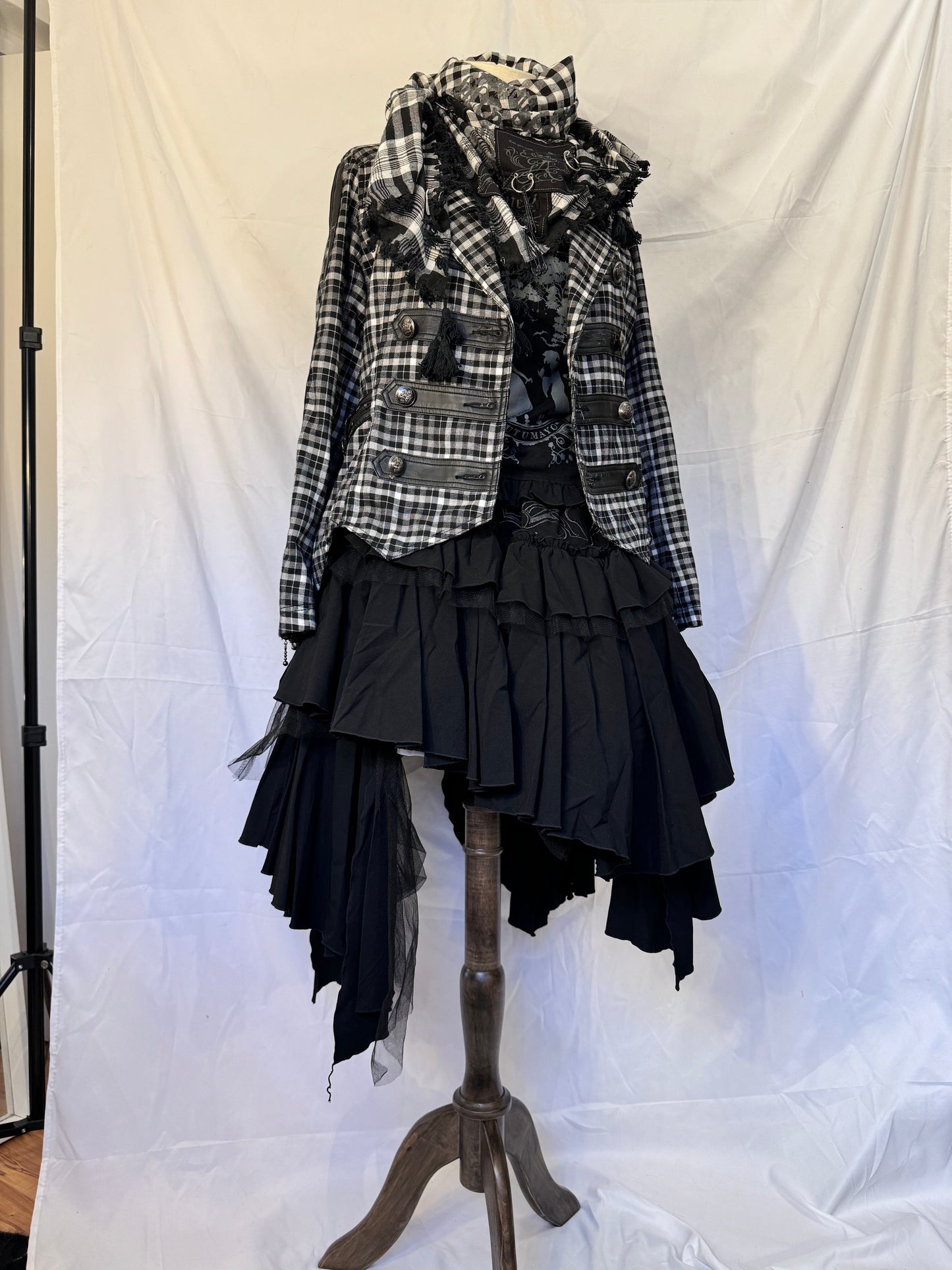 Algonquins Double-breasted Plaid Jacket