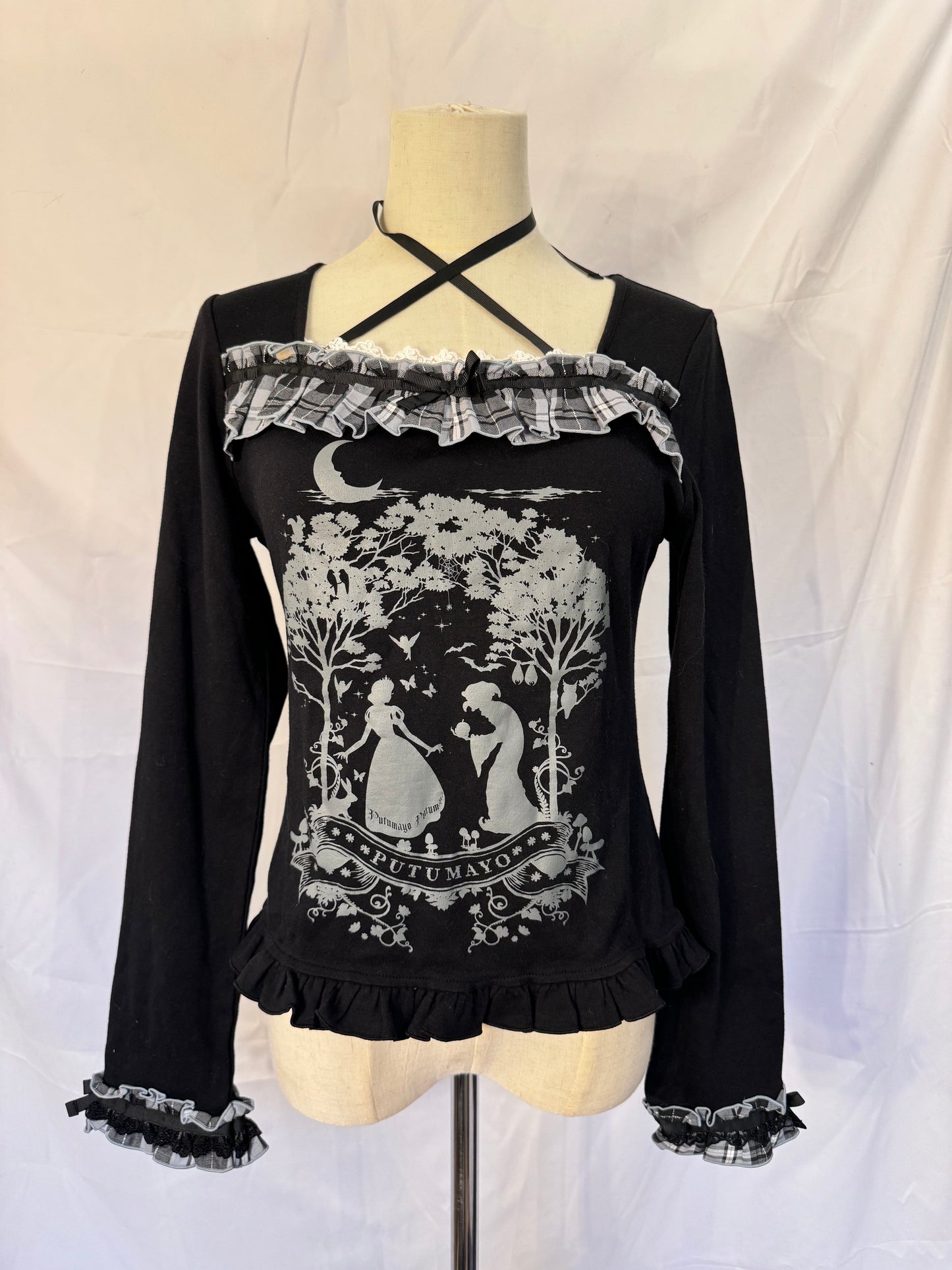 Putumayo Graphic Print Ruffle Long-Sleeves Top