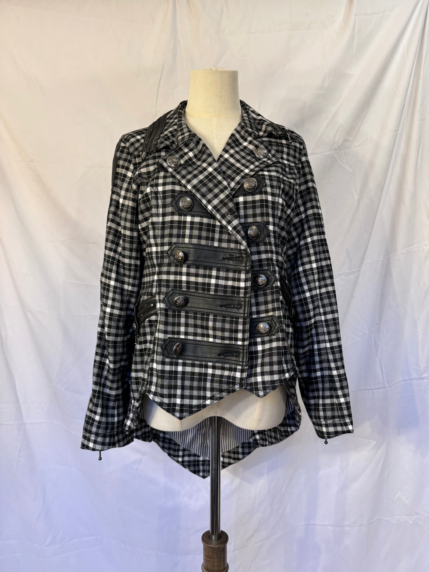 Algonquins Double-breasted Plaid Jacket