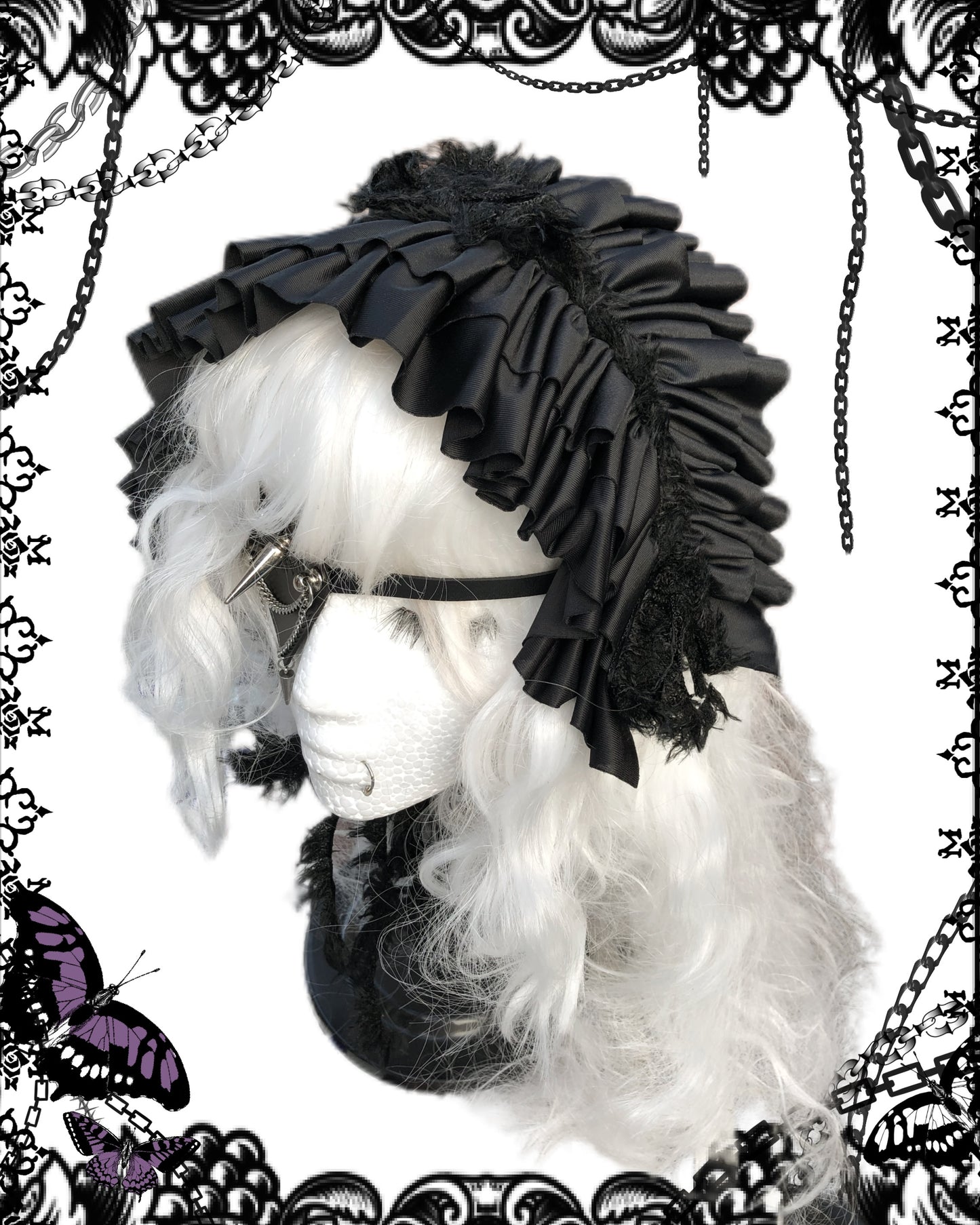 Marble Ruffle Headband