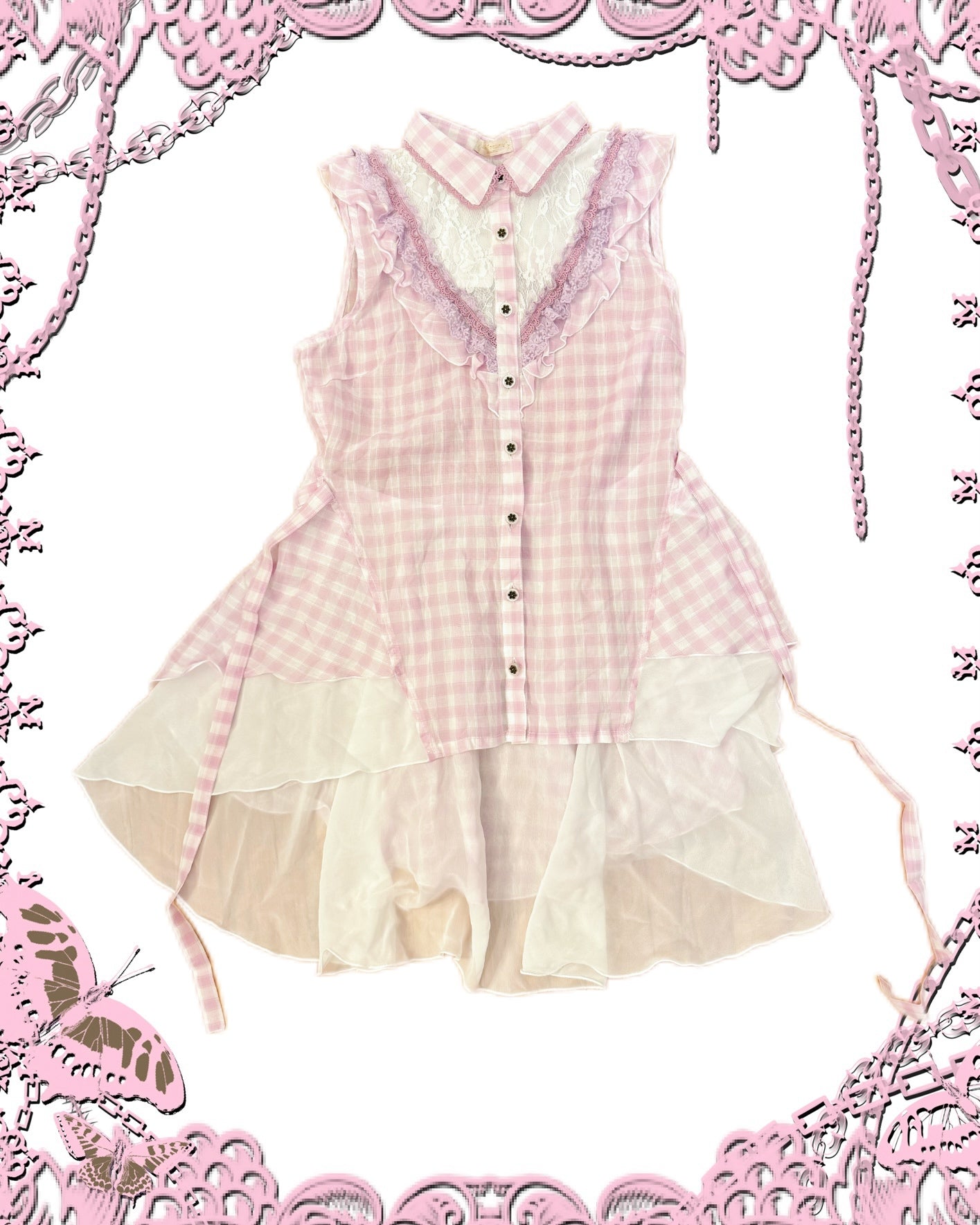 Axes Femme Plaid Sleeveless Dress
