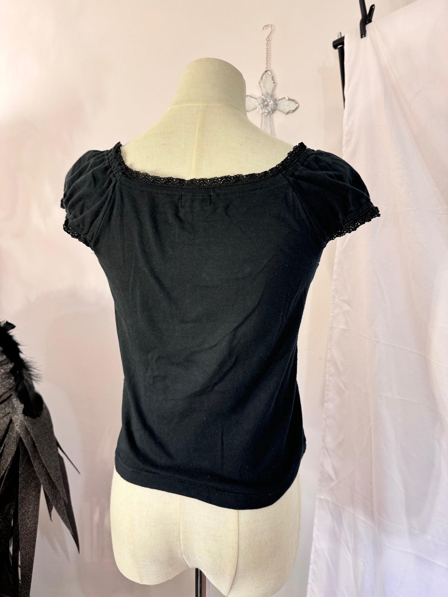 Shirley Temple Black Bow Top