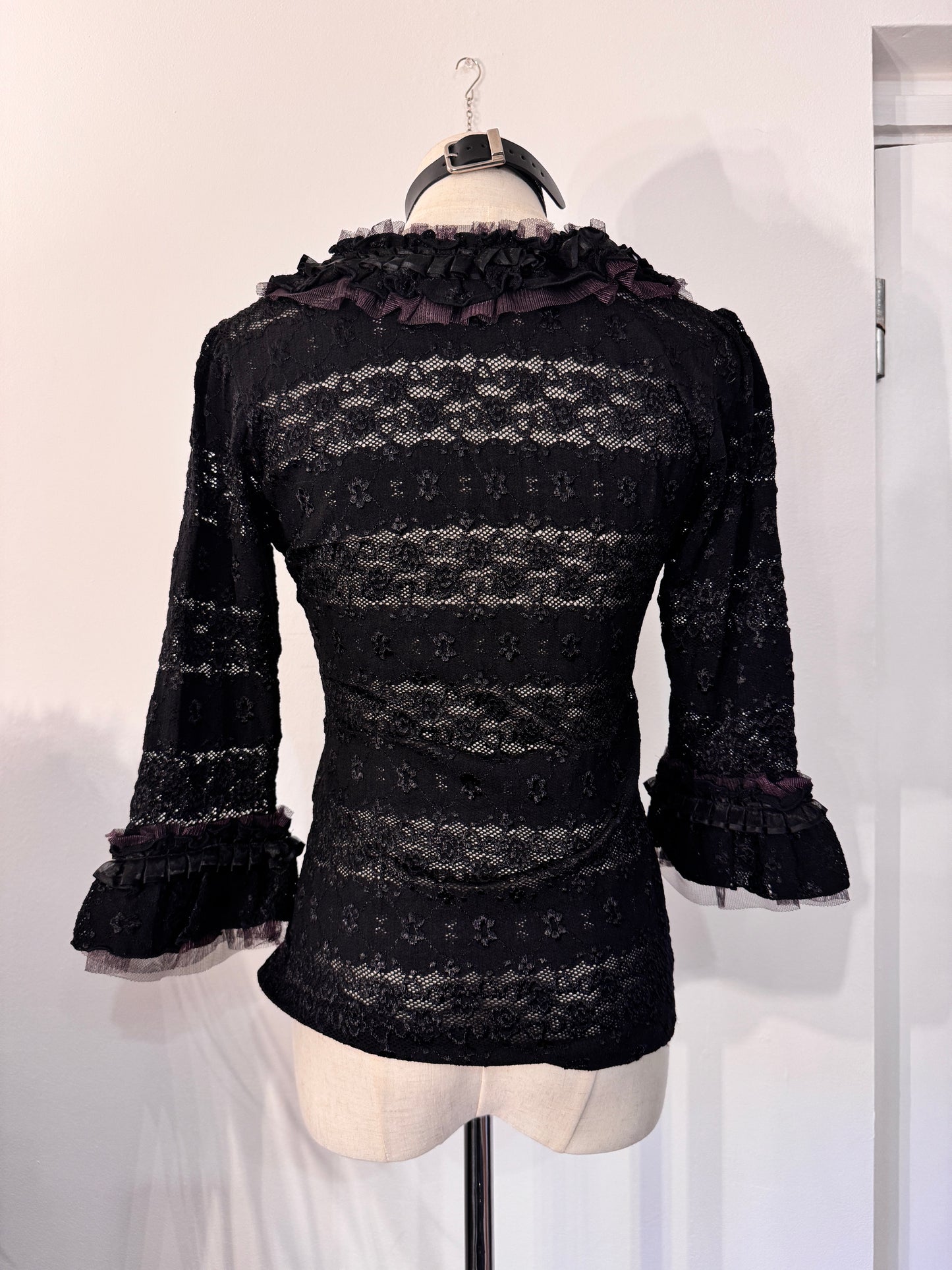 Black Peace Now Lace Top