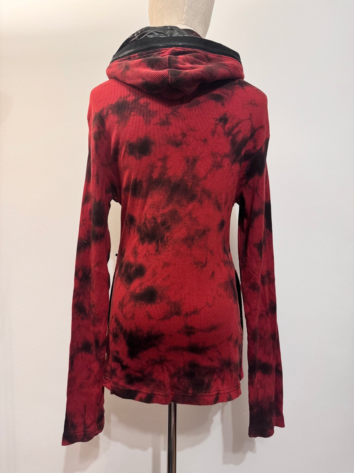 Letter Print Tie-Dye Hoodle