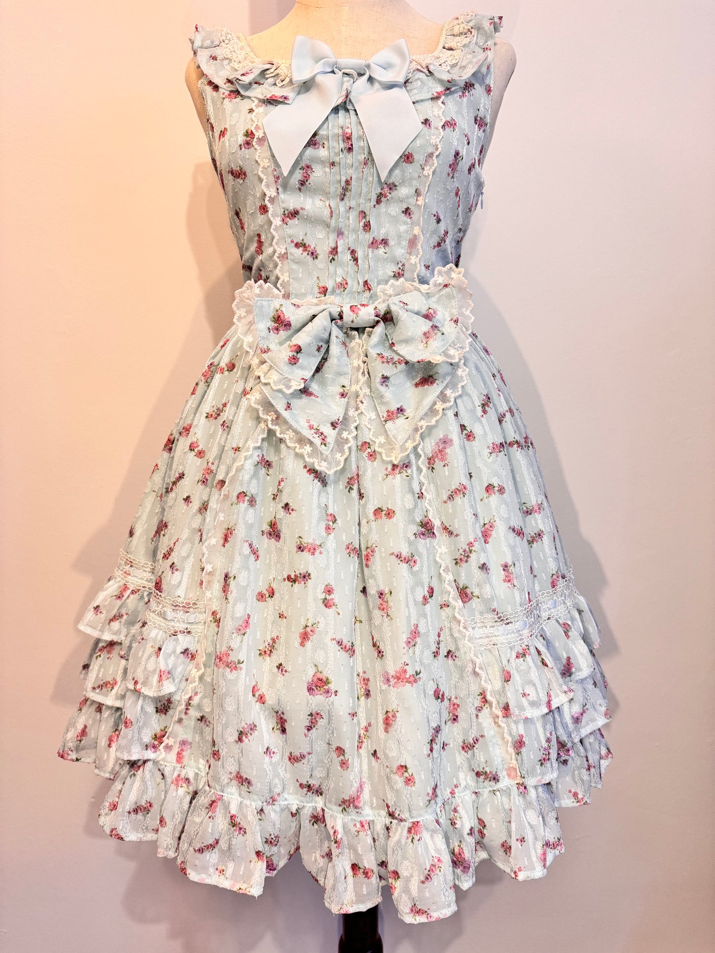 Baby the Stars Shine Bright Floral Print Bow JSK