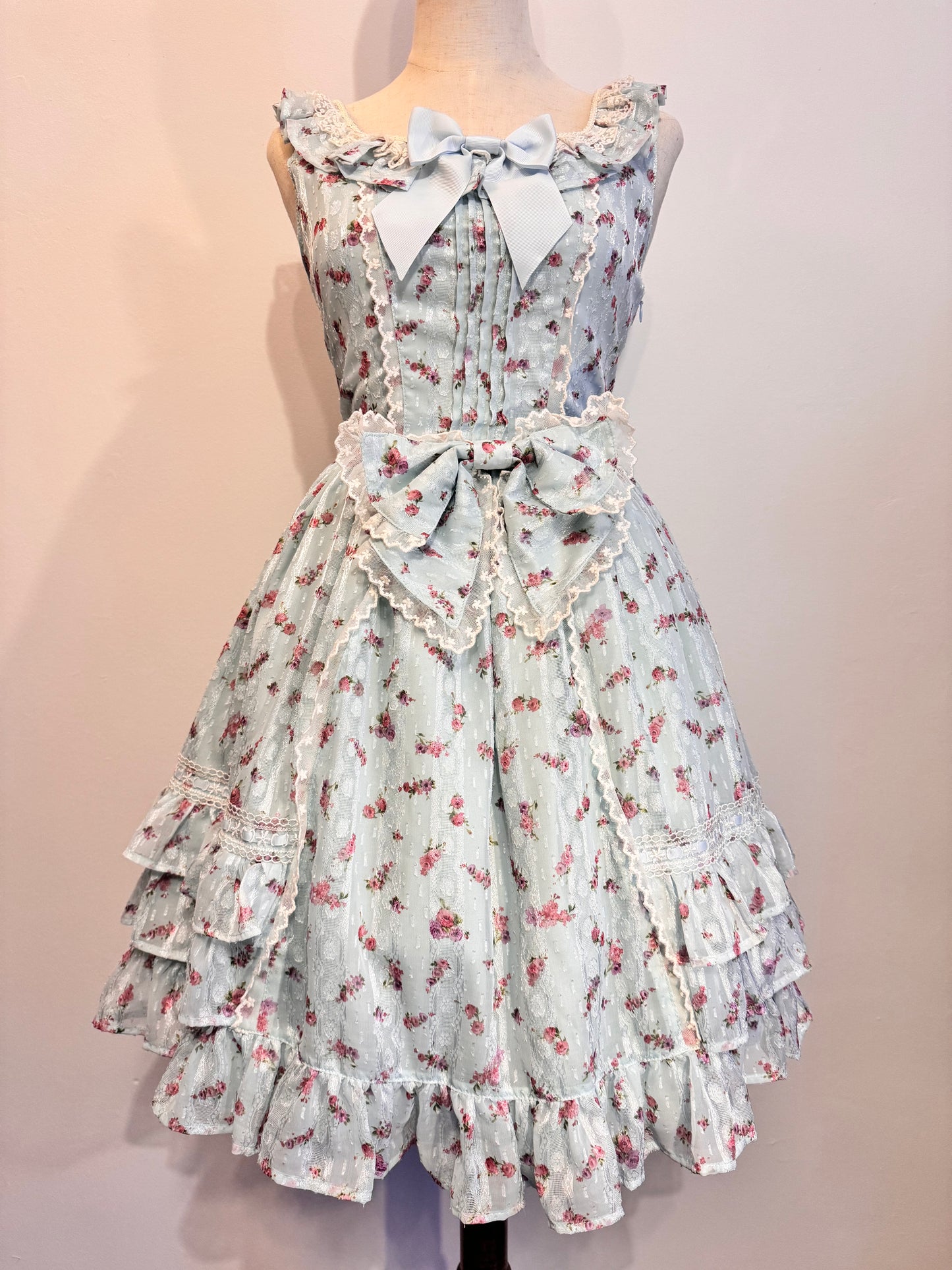 Baby the Stars Shine Bright Floral Print Bow JSK