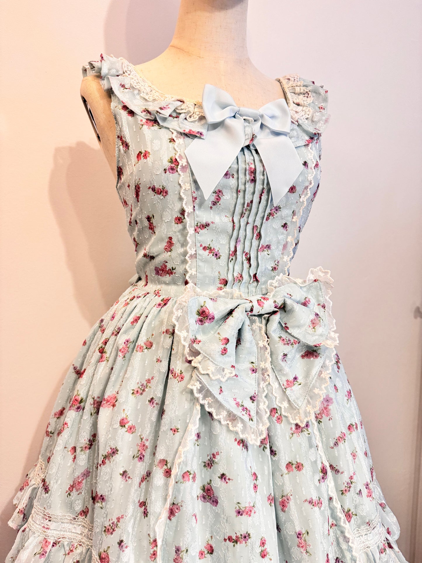 Baby the Stars Shine Bright Floral Print Bow JSK