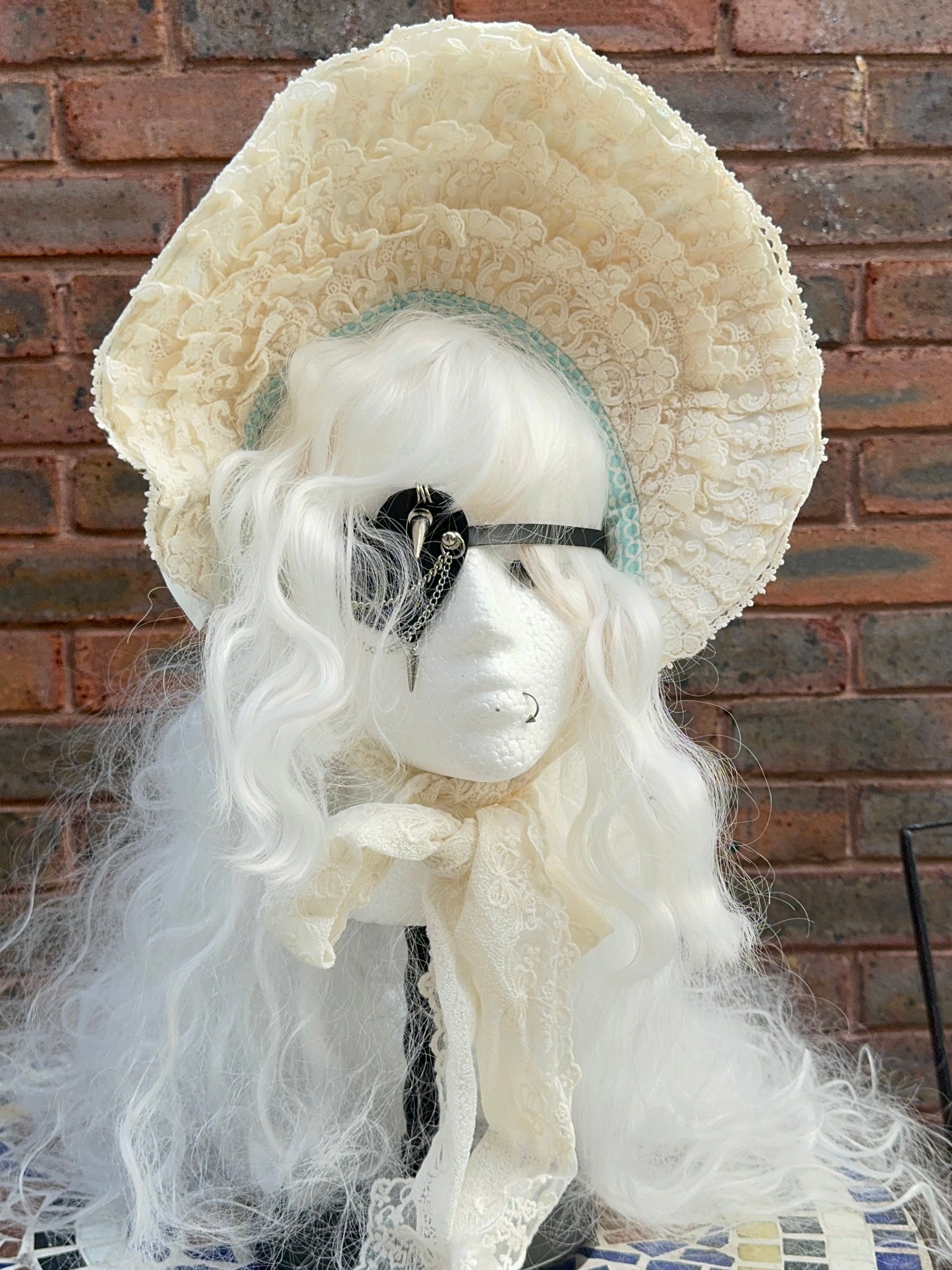 Baroque Lace Bonnet Hat