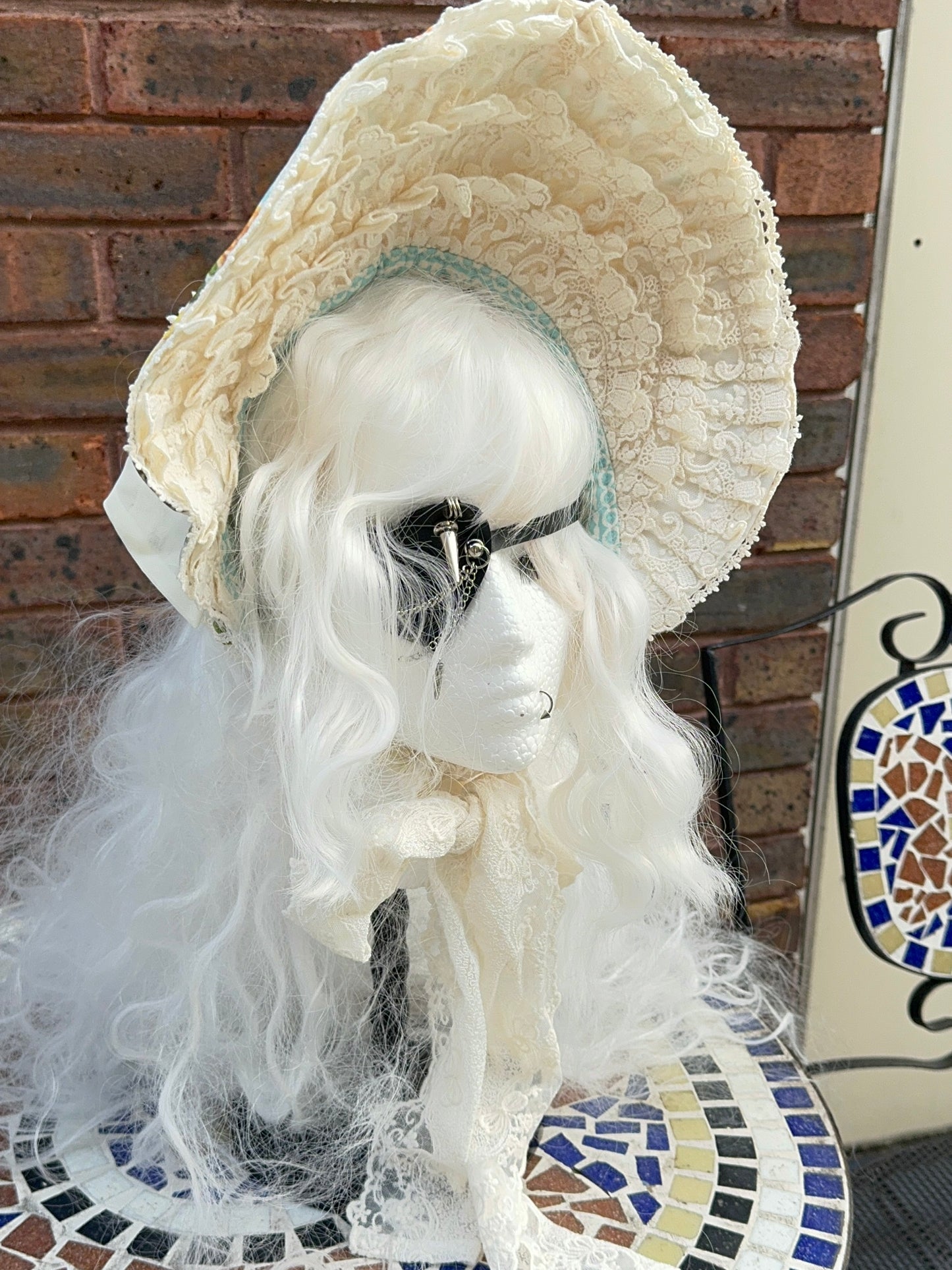 Baroque Lace Bonnet Hat