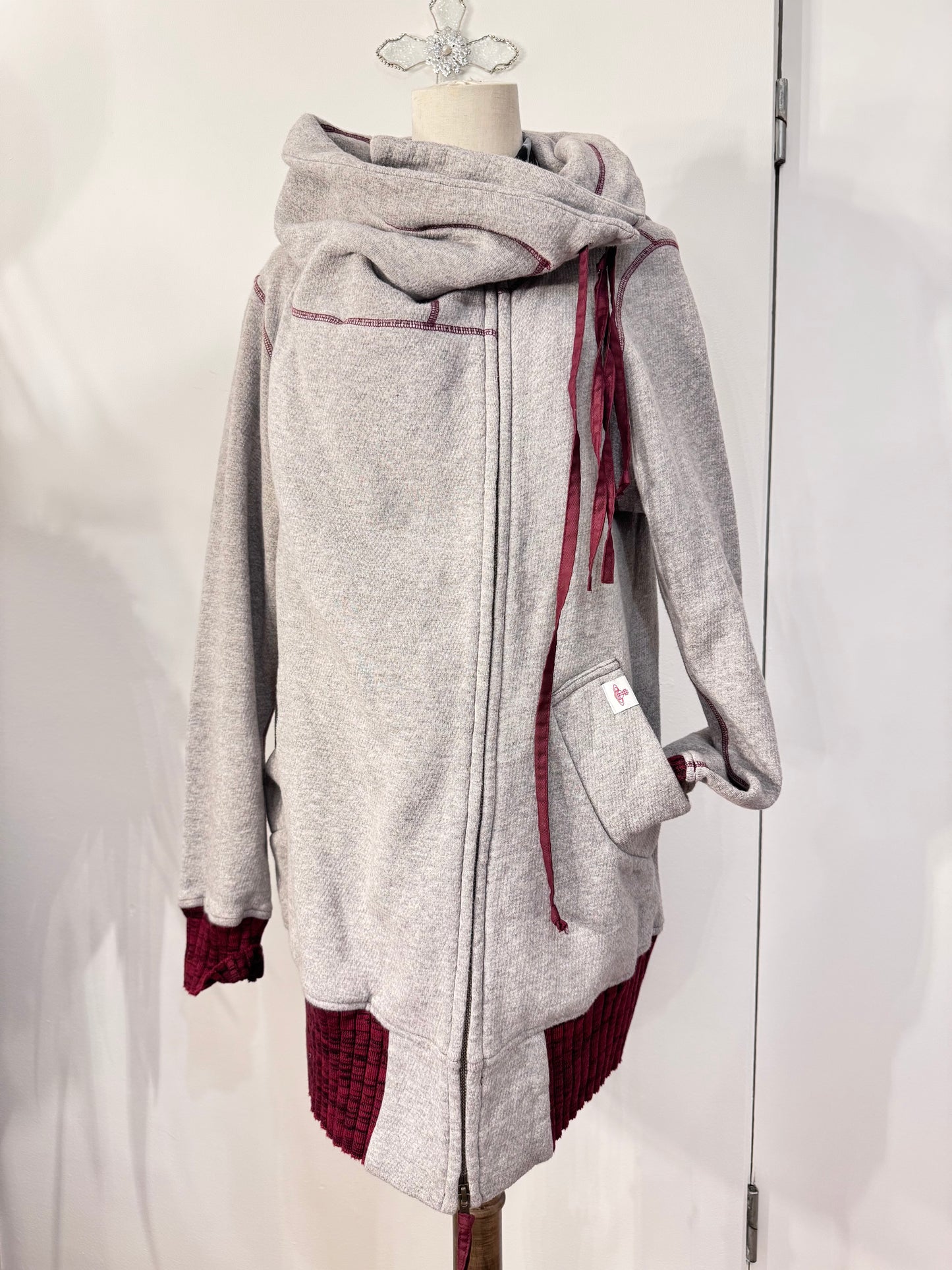 Vivienne Westwood Gray Zip-Up Jacket