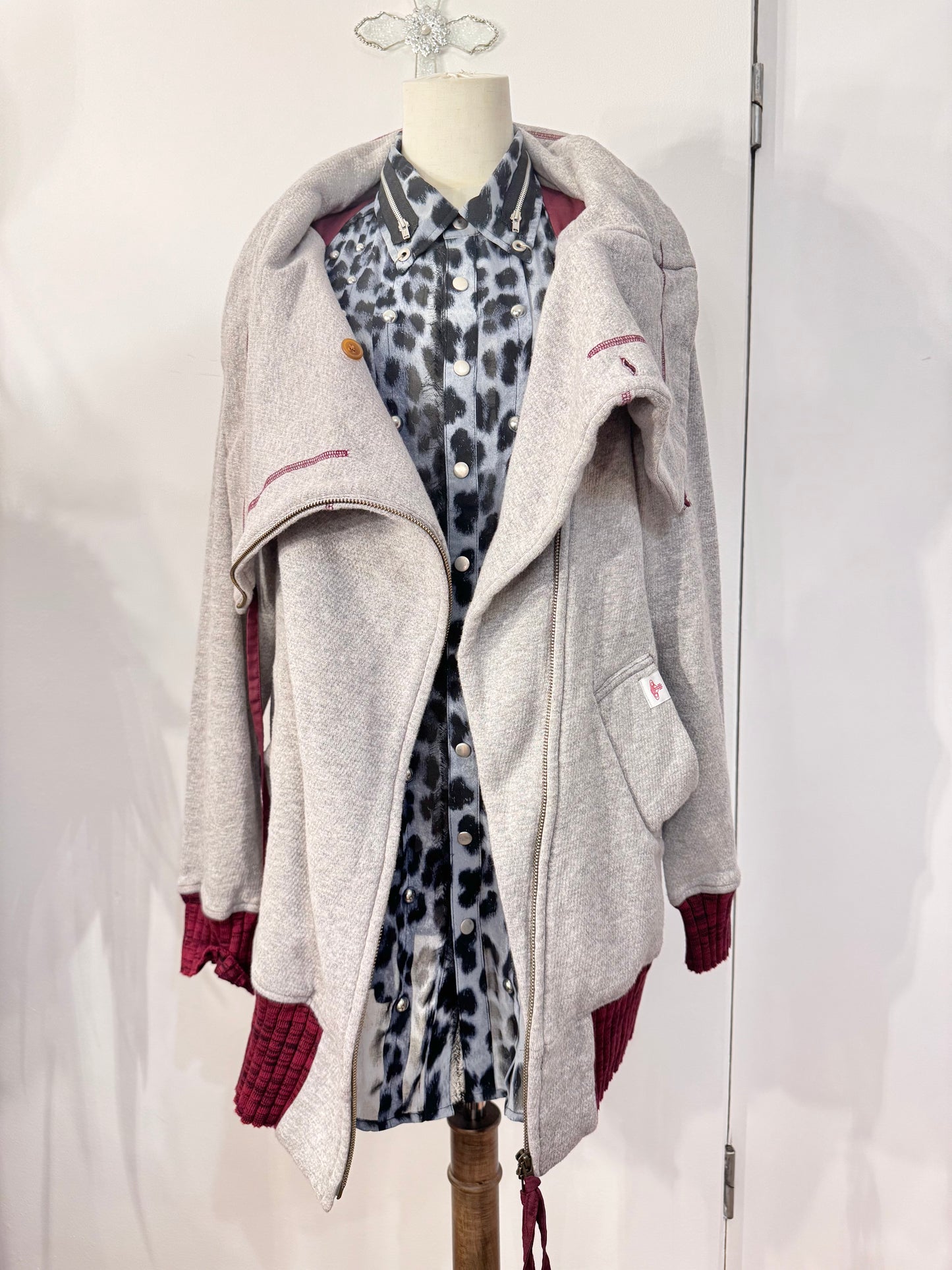 Vivienne Westwood Gray Zip-Up Jacket