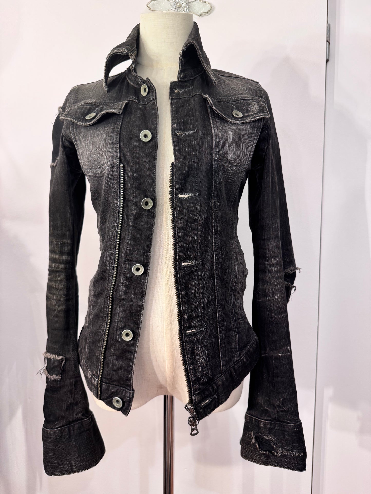 L.G.B Destructive Denim Jacket