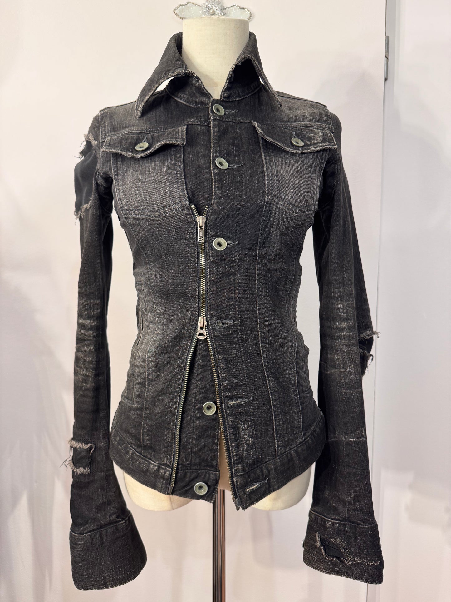 L.G.B Destructive Denim Jacket
