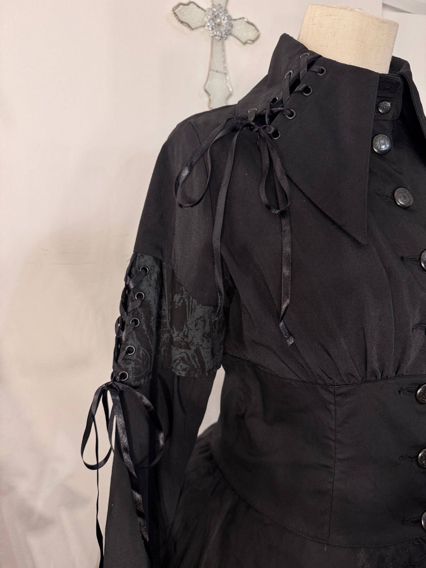 h.Naoto Multi-Layers Button-Up Dress