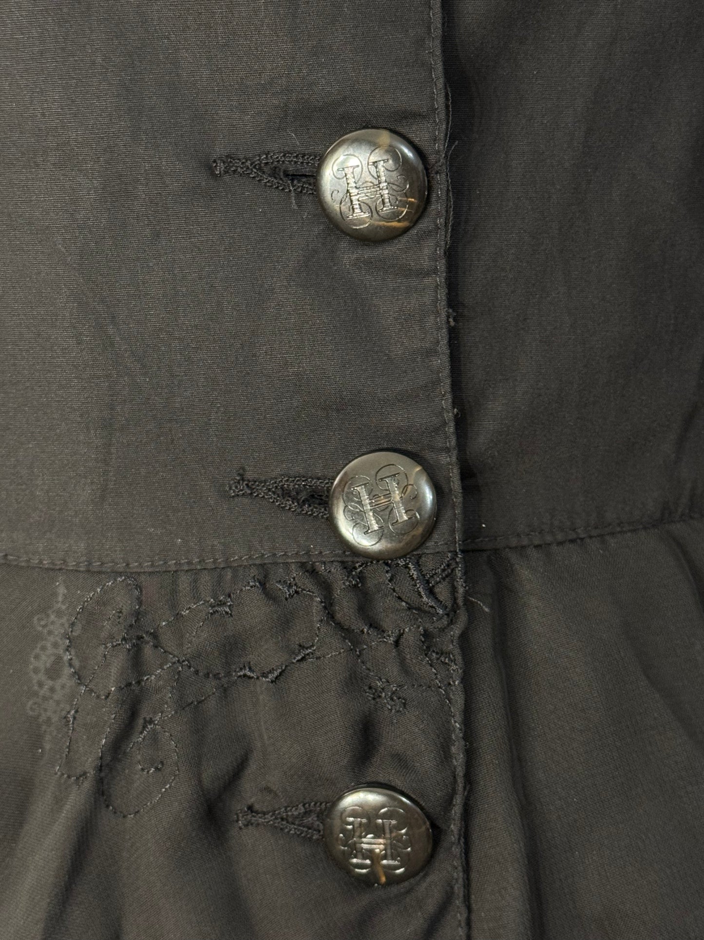 h.Naoto Multi-Layers Button-Up Dress