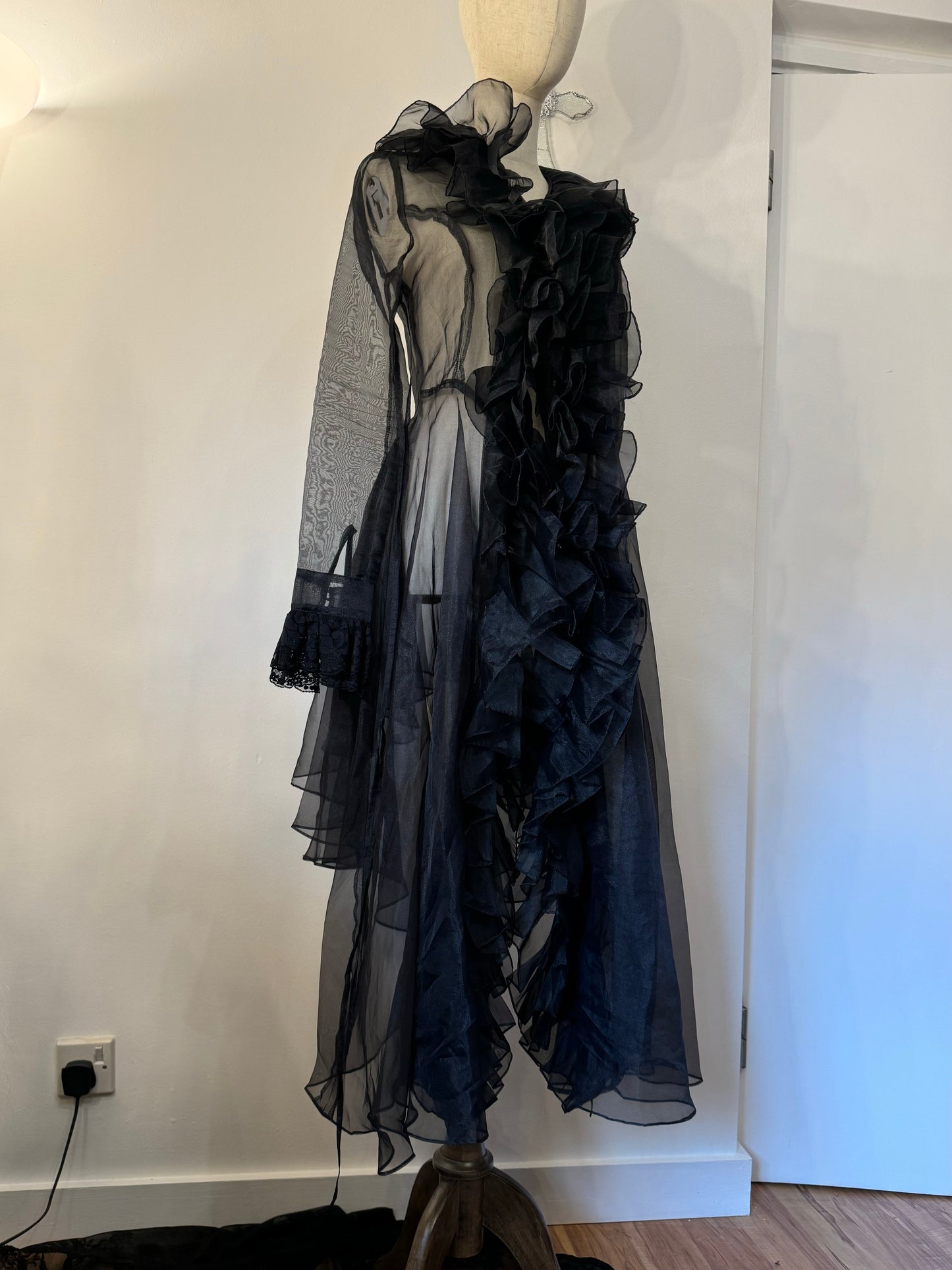 Fuga See-Through Ruffle Dress