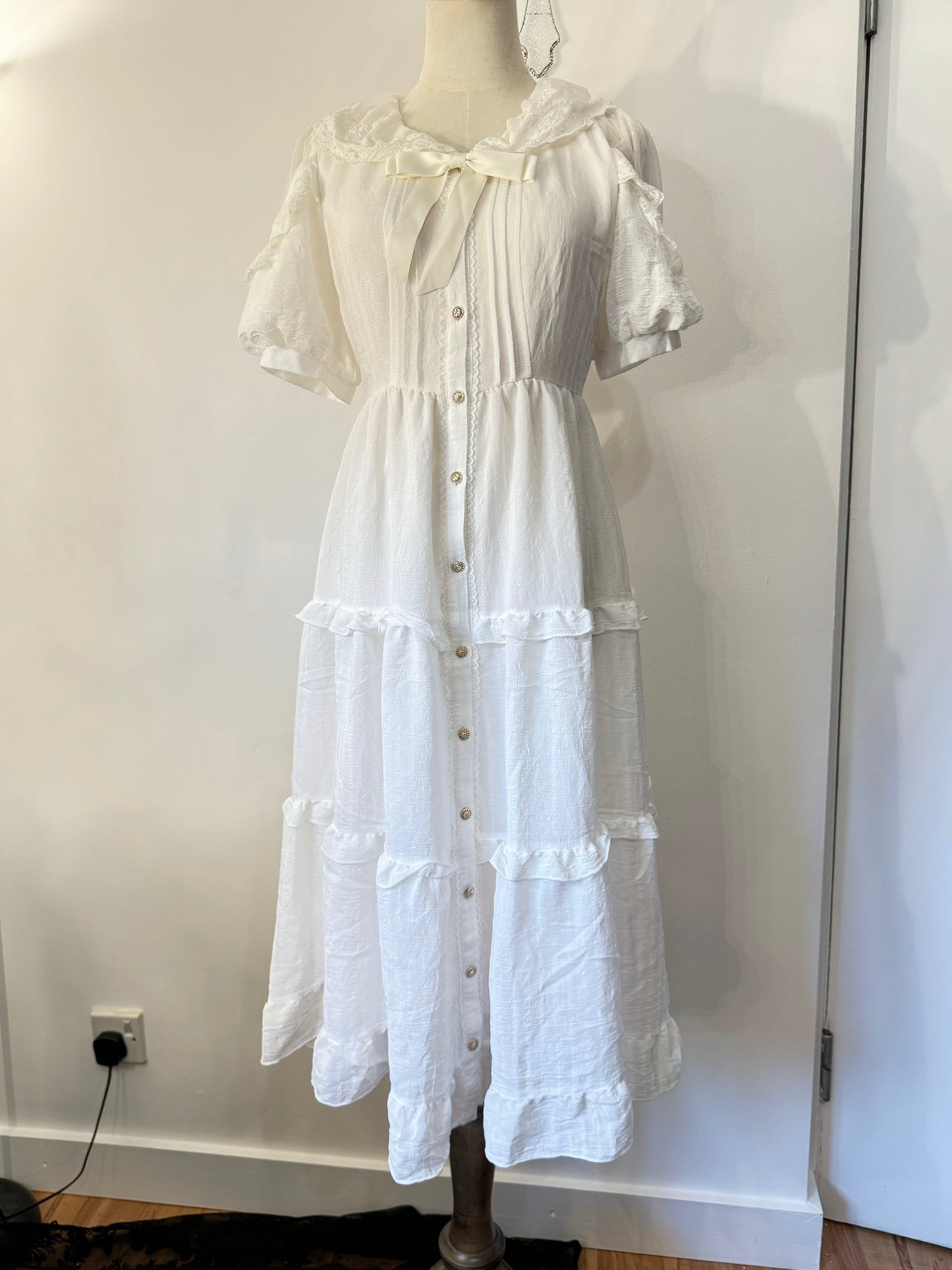 Poetique Ruffle Button Up Dress