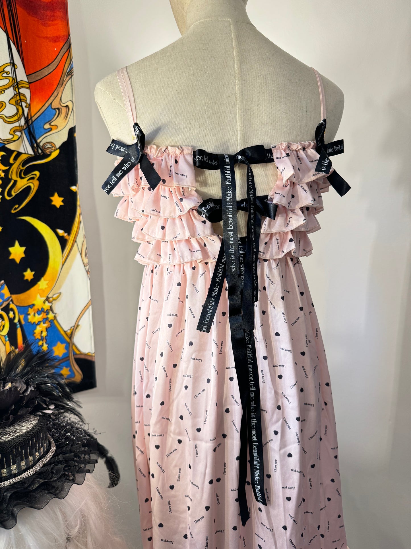 Ruffle and Ribbon Tank Top Dress