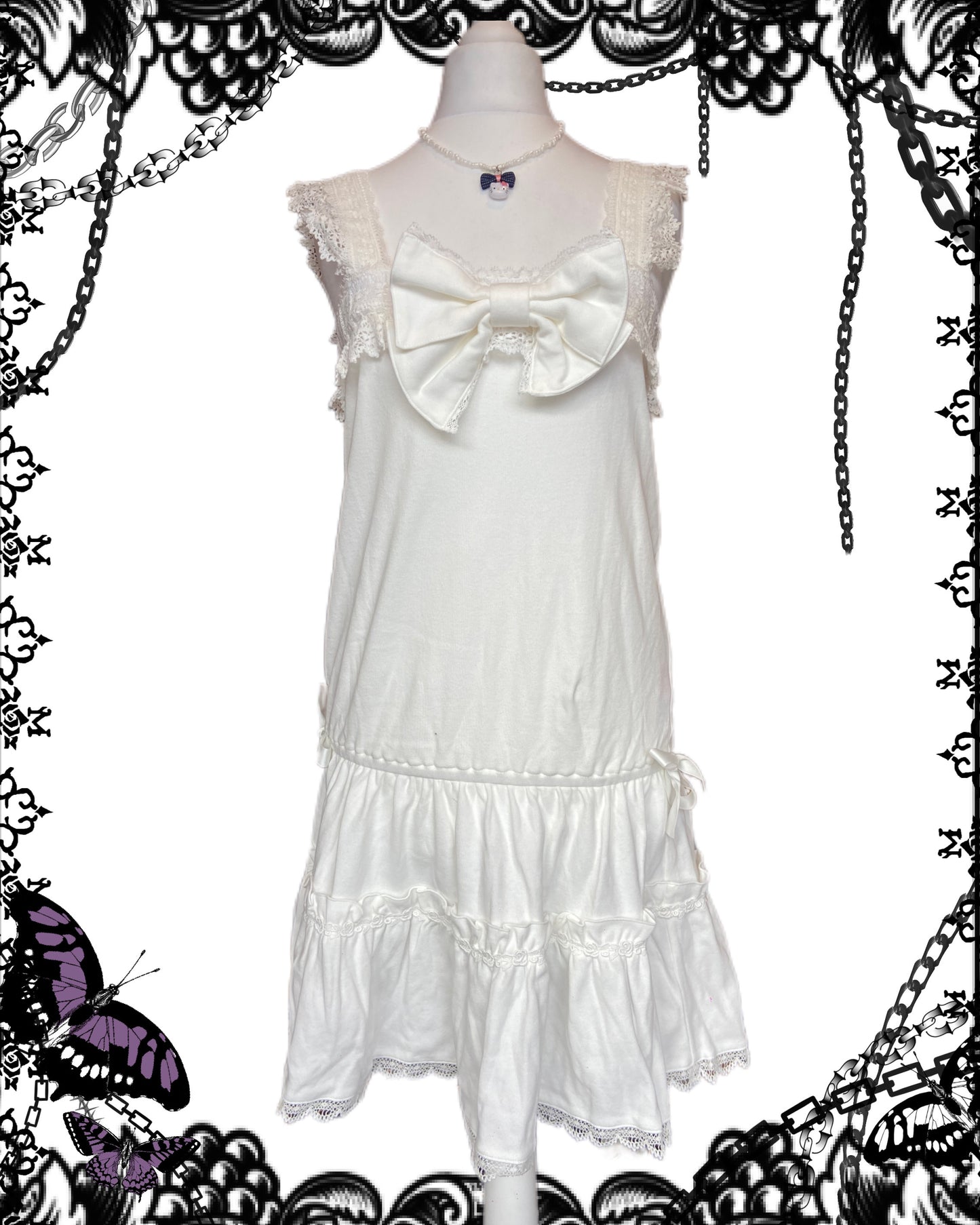 Baby the Stars Shine Bright Bow Ruffle Tank Top Dress