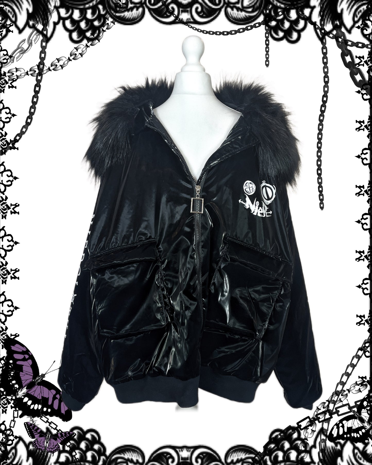 NieR Fur Hood Puffer Jacket