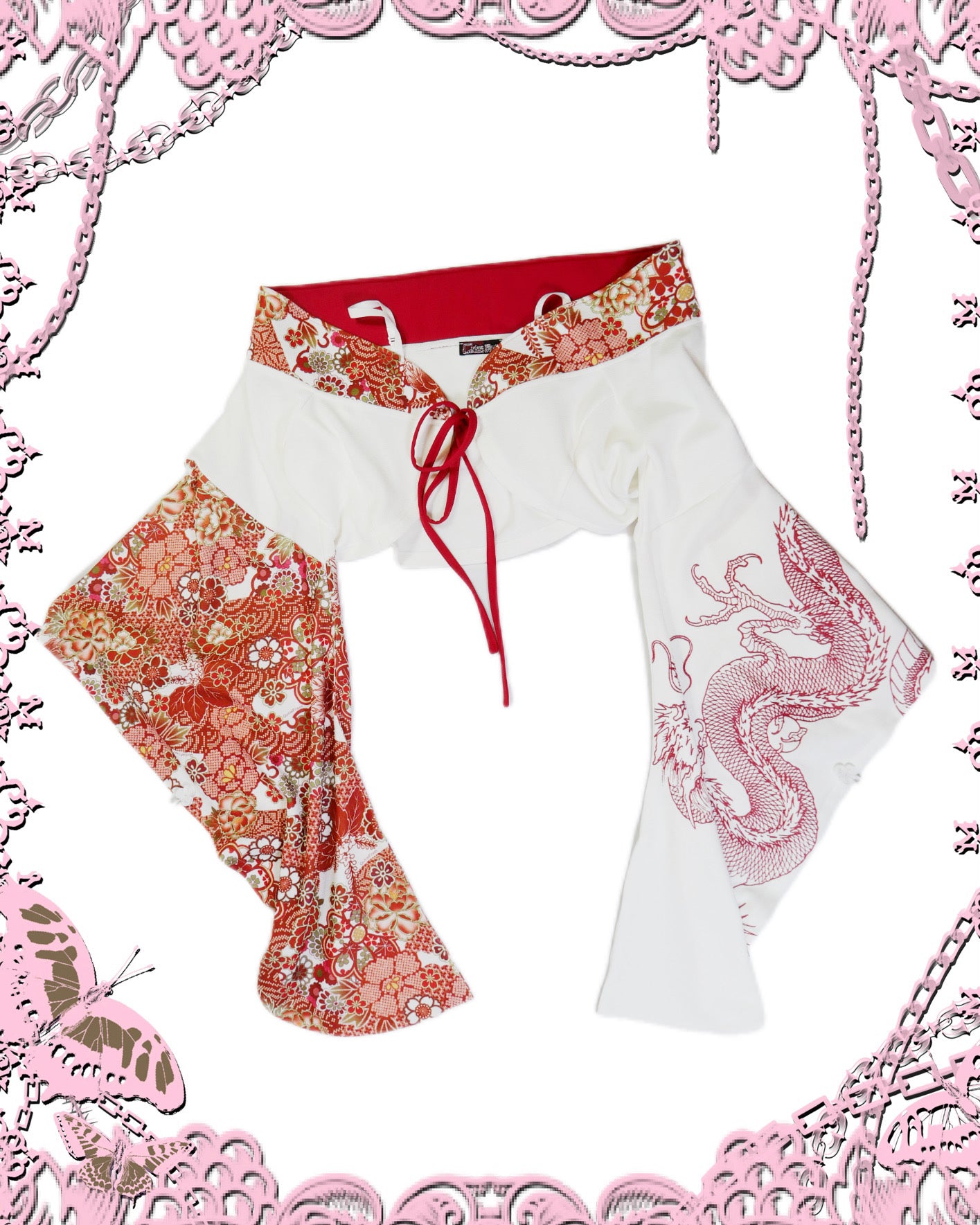 Qutie Frash Red Floral Kimono 5P Set