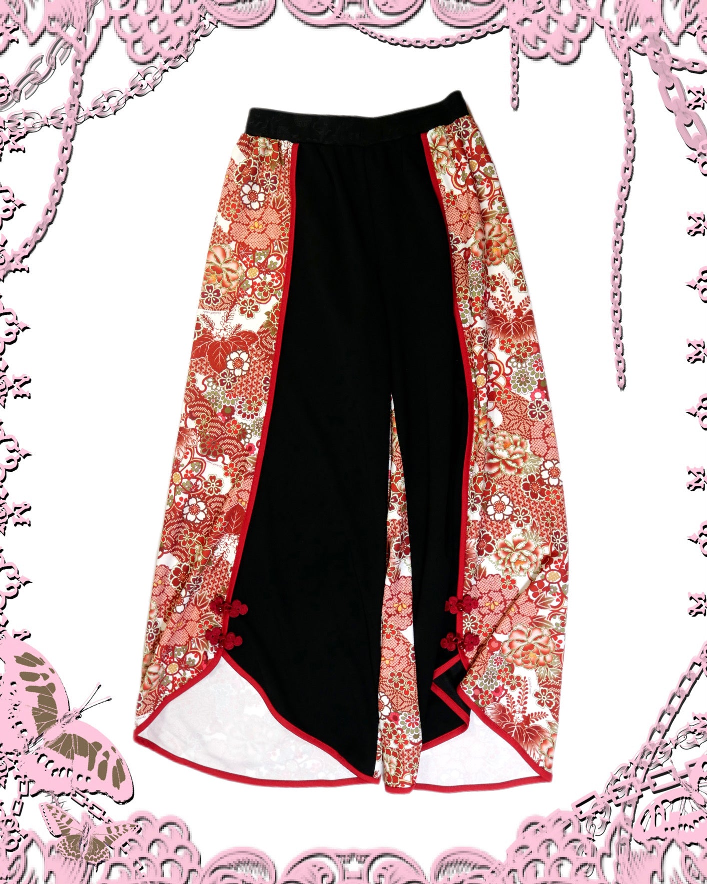 Qutie Frash Red Floral Kimono 5P Set