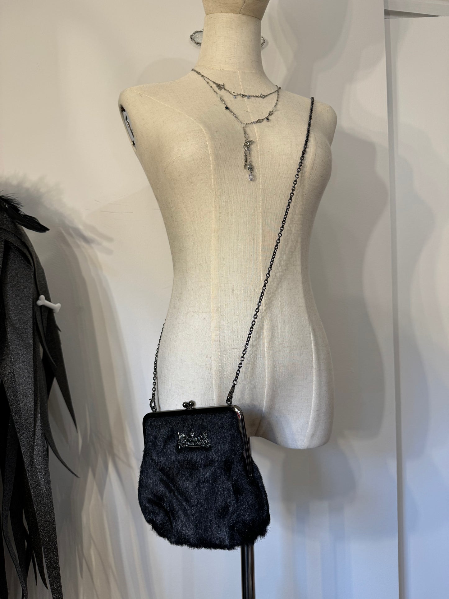 Black Peace Now Crossbody Chained Bag