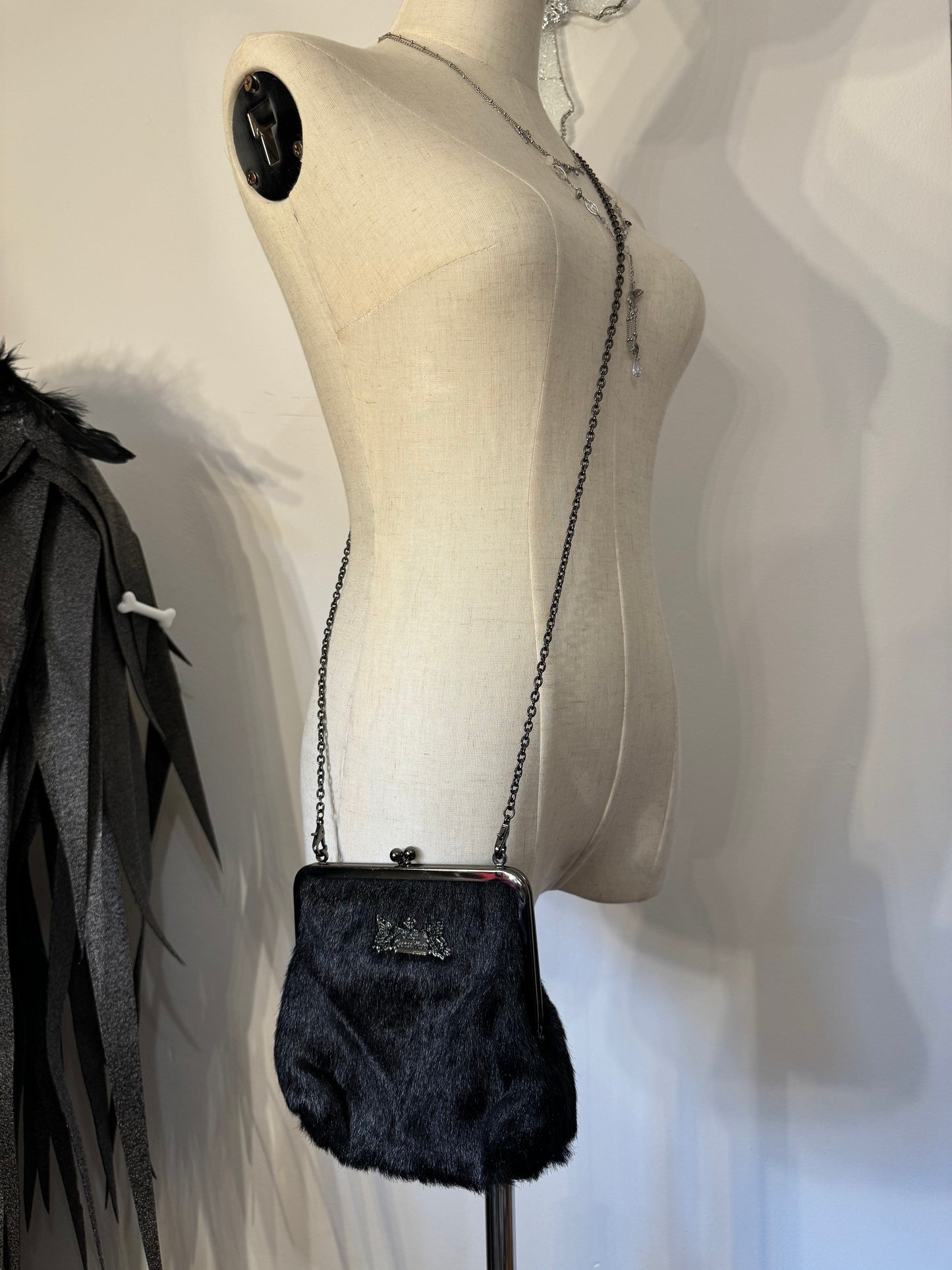Black Peace Now Crossbody Chained Bag