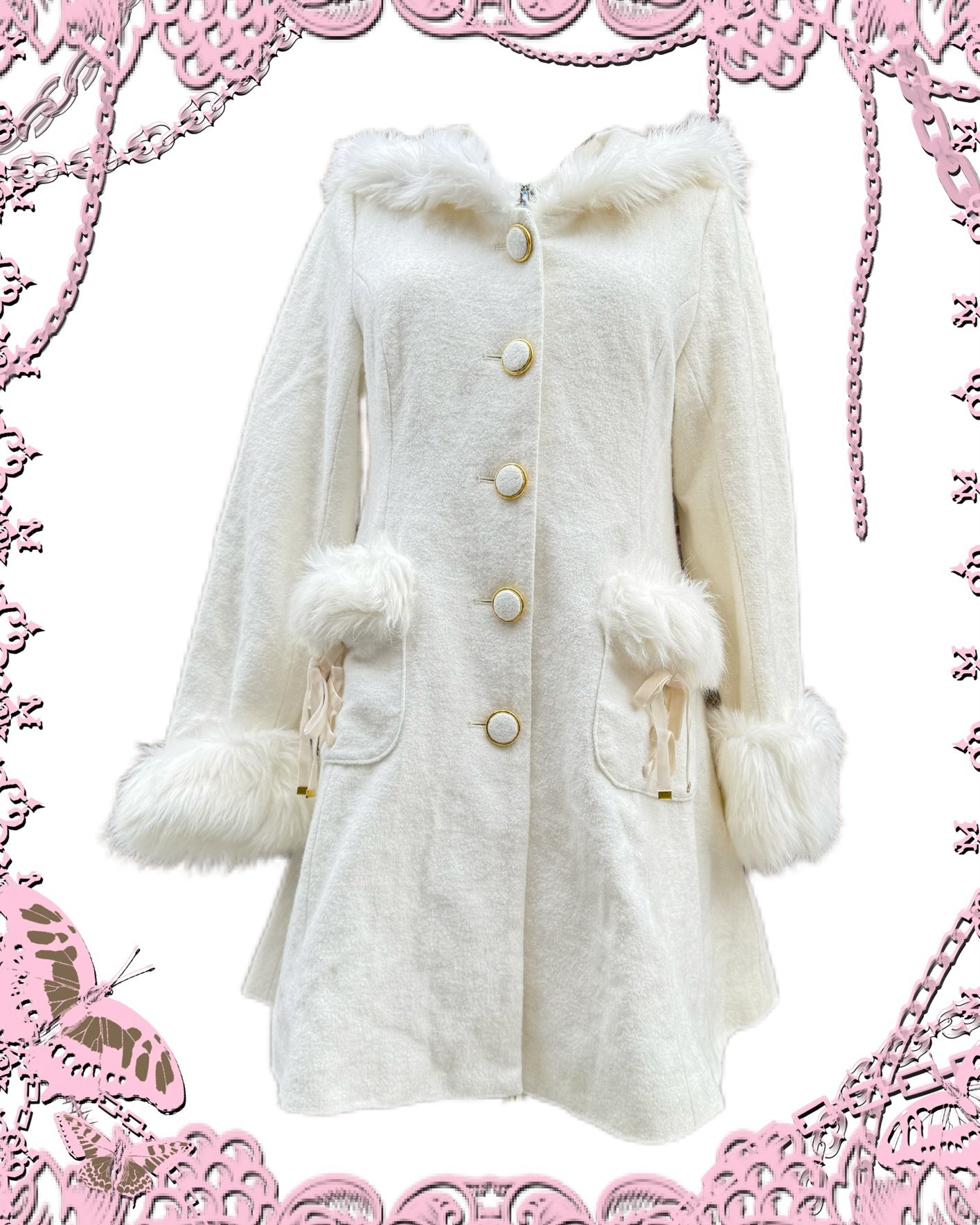Liz Lisa Fur Dress Coat