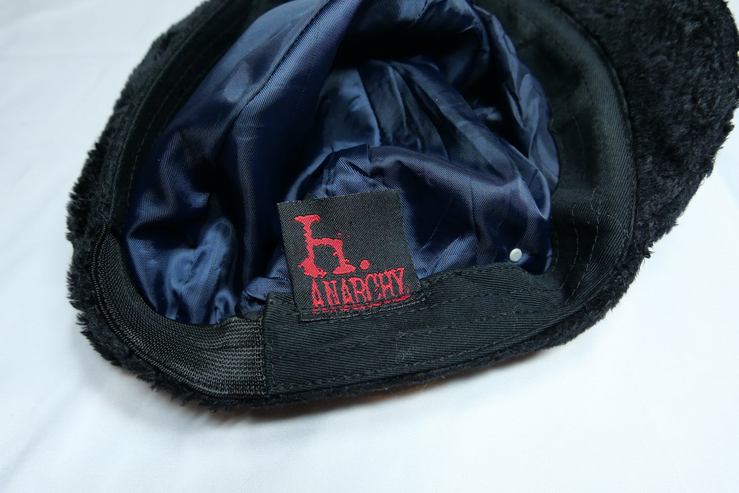 H.Anarchy Black Newsboy Cap