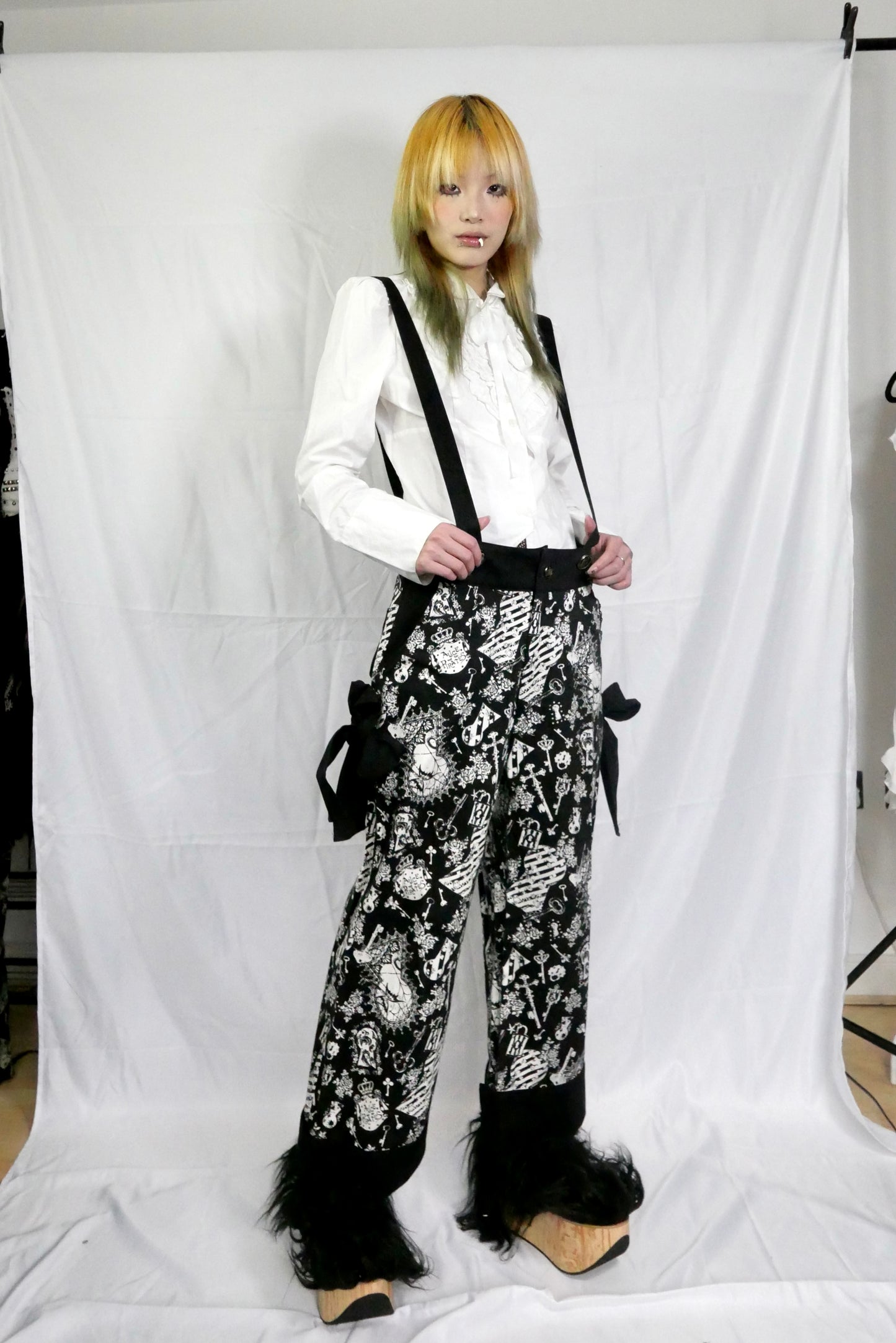 ALICE and the PIRATES Full Print Overall Pants