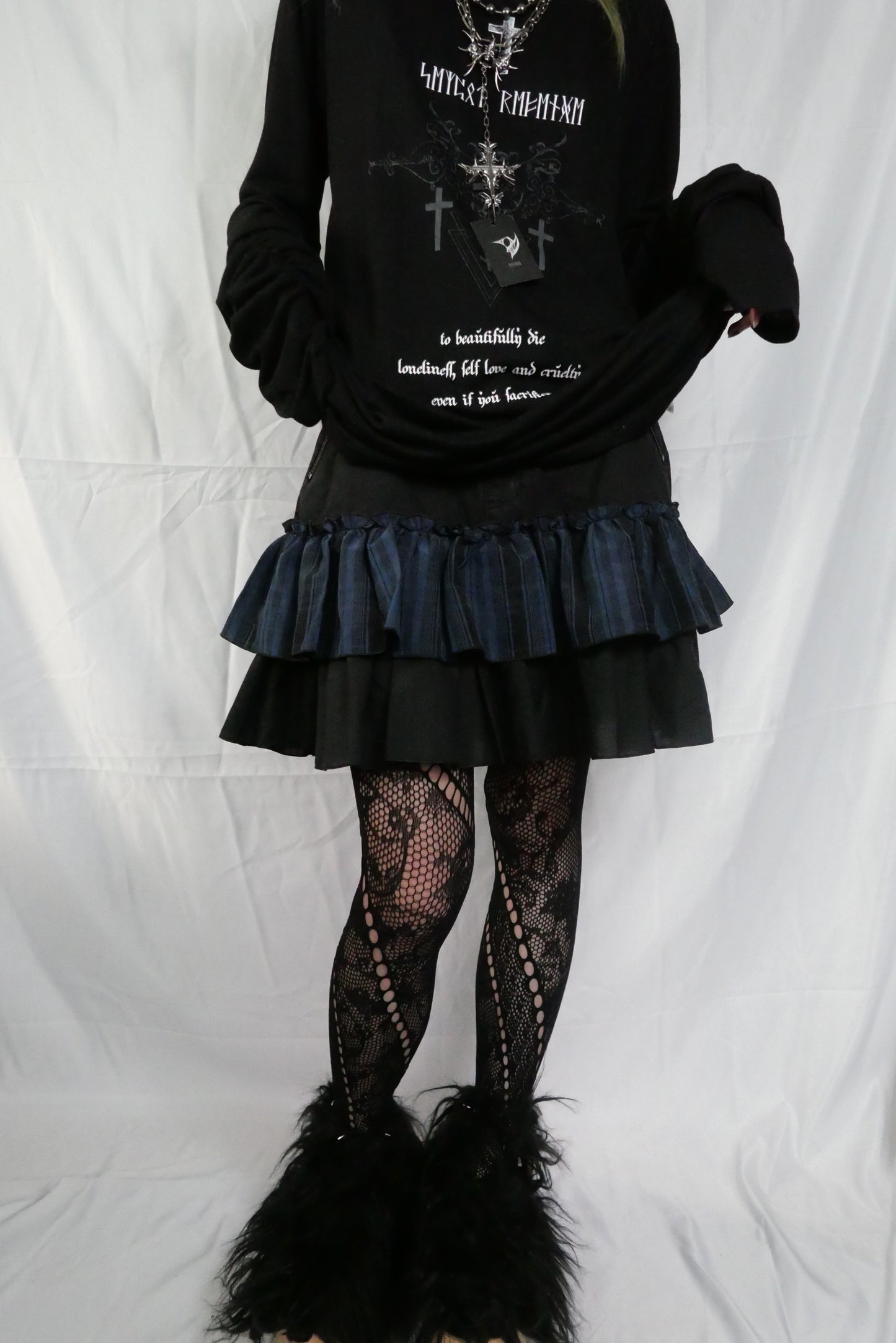 Algonquins Blue Layer Ruffle Skirt