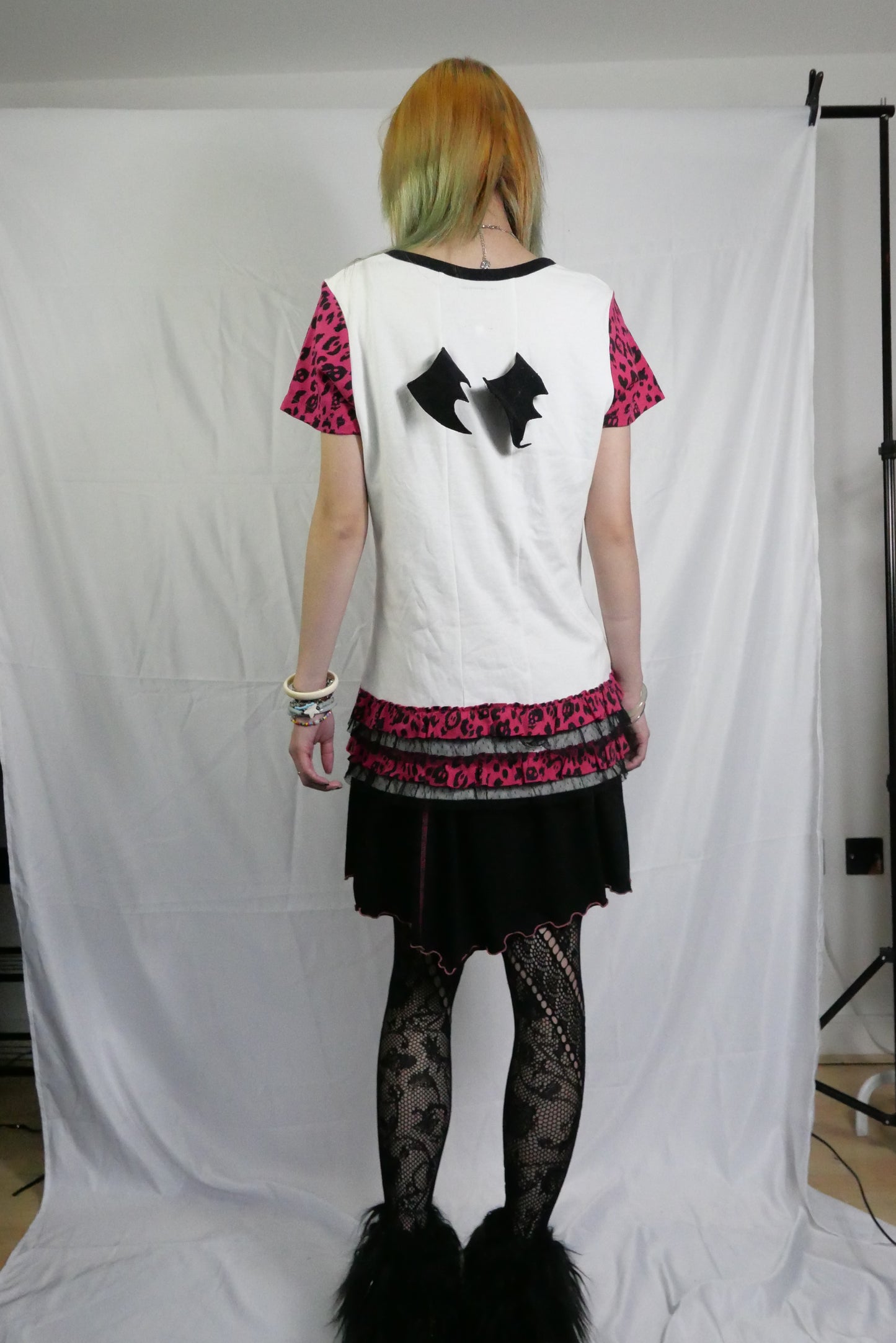 TRPP GIRL Graphic Print Ruffle T-Shirt with Wings