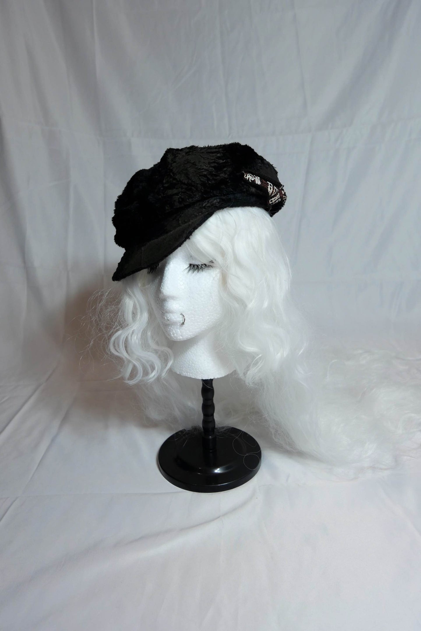 H.Anarchy Black Newsboy Cap