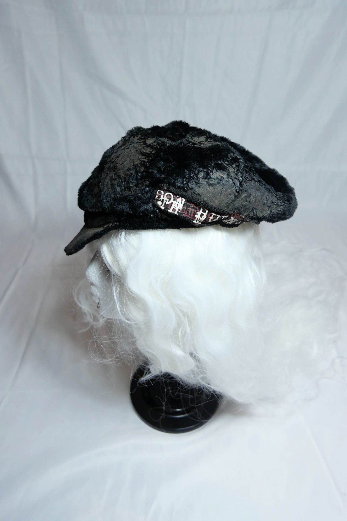 H.Anarchy Black Newsboy Cap