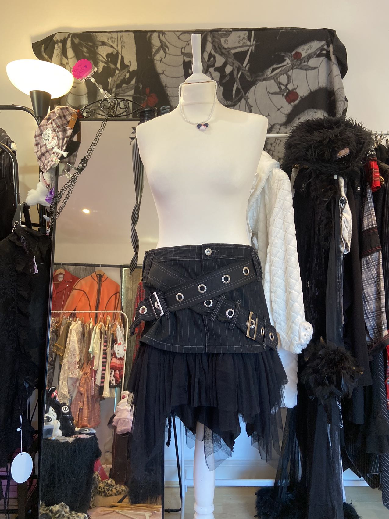 Algonquins 2-Way Buckle Mesh Skirt