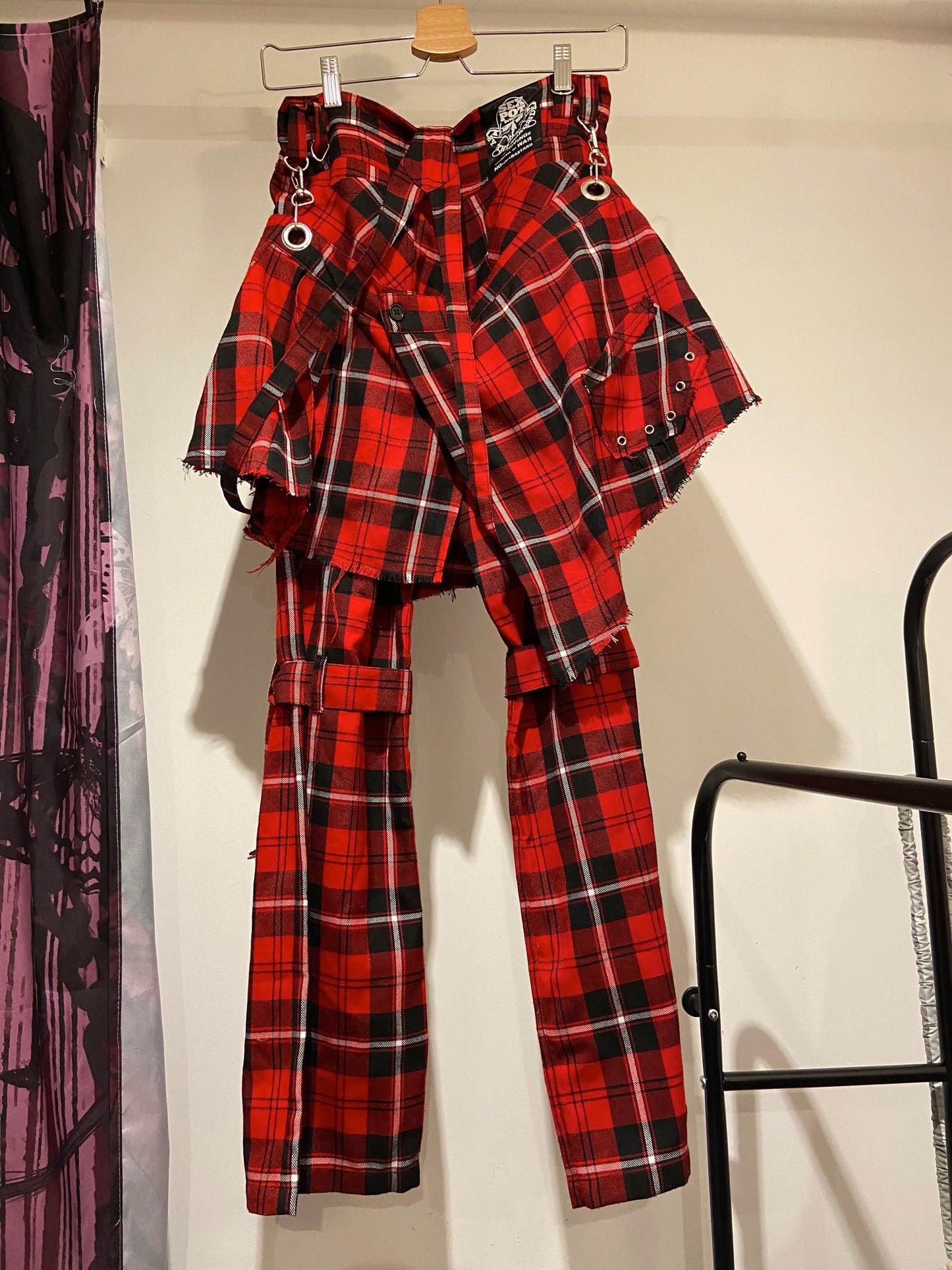 Sexpot Revenge Plaid Bondage Pants